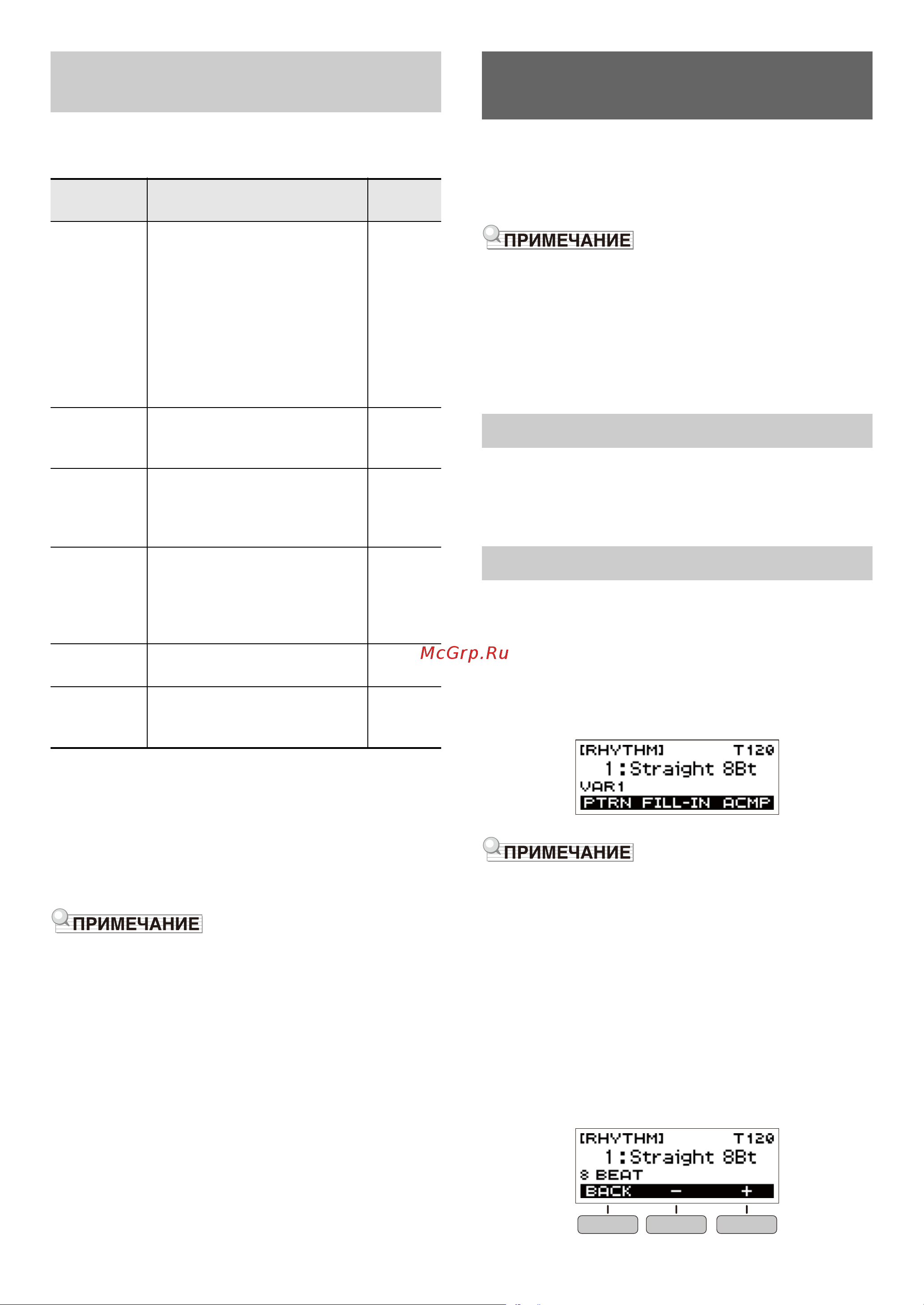 Casio CT-S300BK [25/52] Игра с ритмическим сопровождением