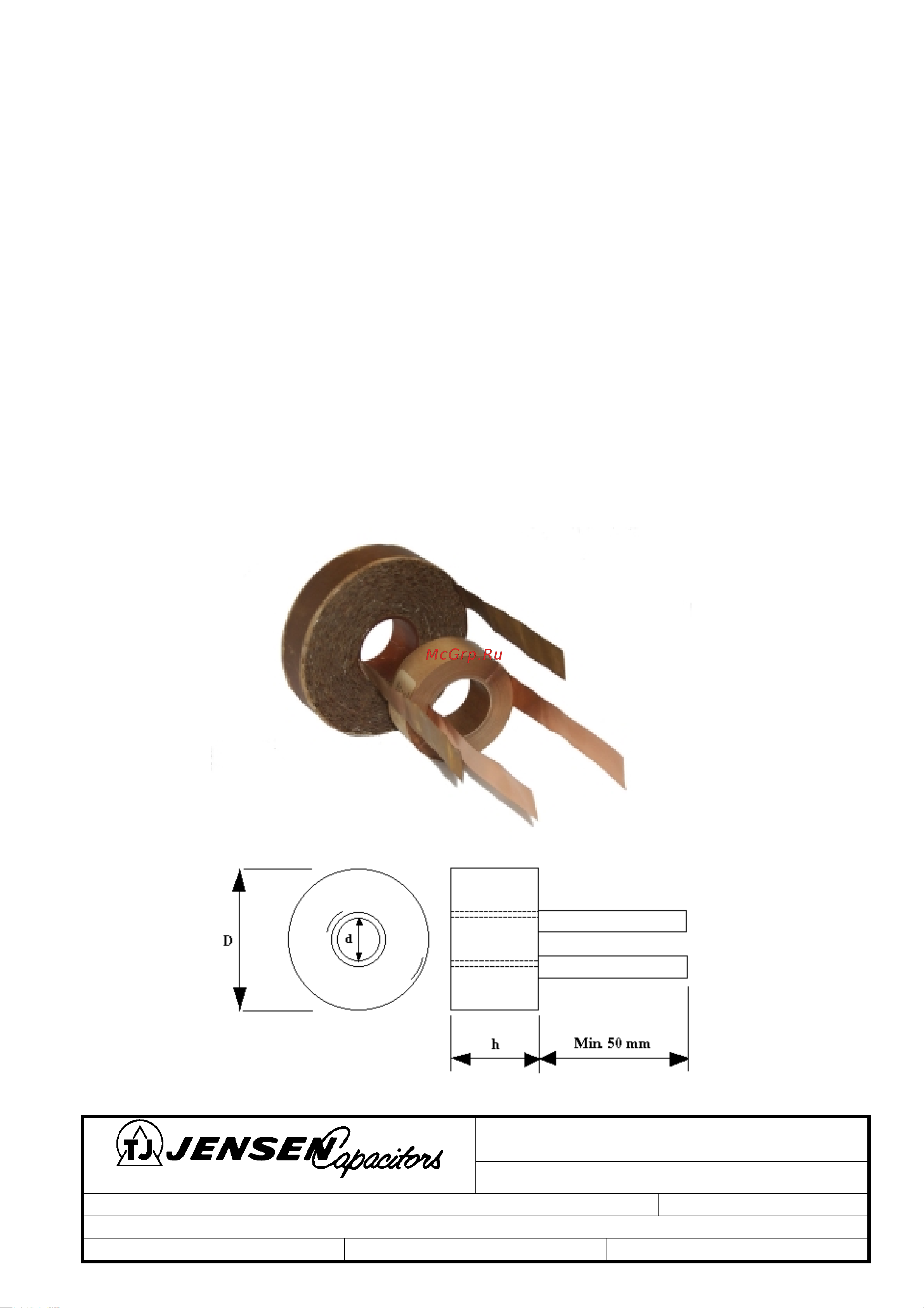 JENSEN Jensen NOS Aluminium foil [9/23] High purity copper foil and paper wound wax impregnated air core inductor for loudspeaker crossover networks