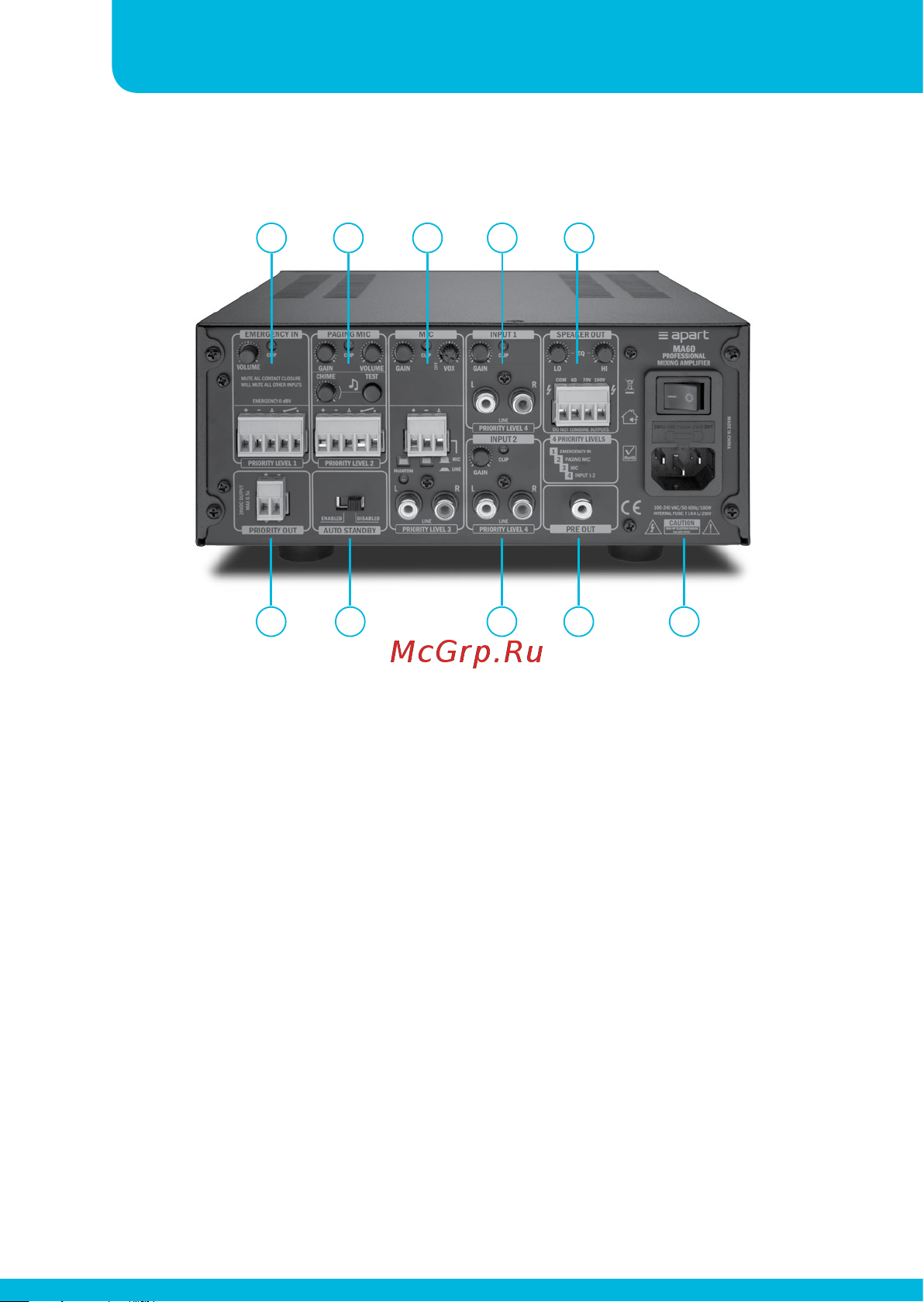 APart MA60 [8/28] Mixing amplifiers