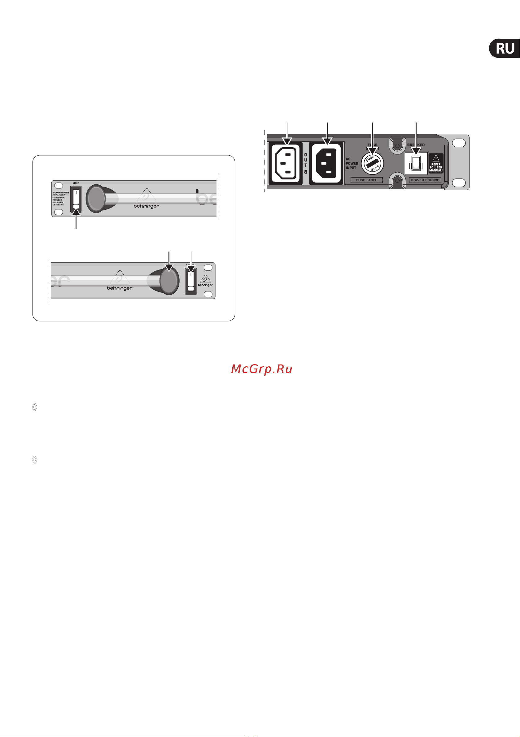Behringer POWERLIGHT PL2000 [5/8] Введение