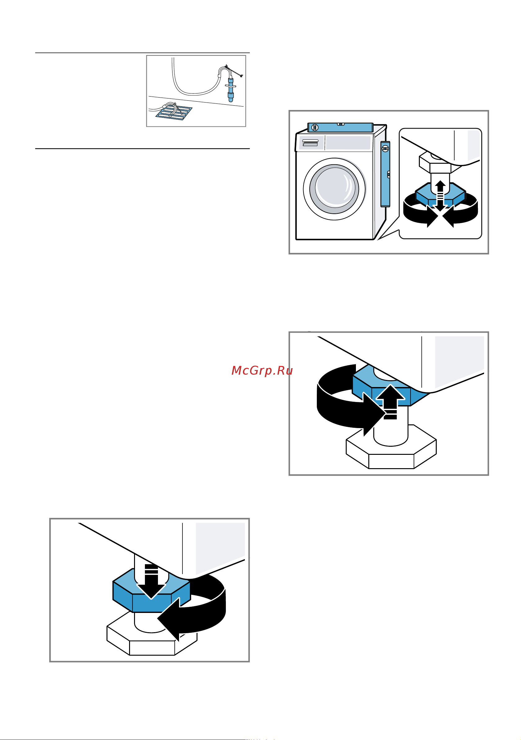 Bosch WGA242X6OE [18/64] Выравнивание прибора