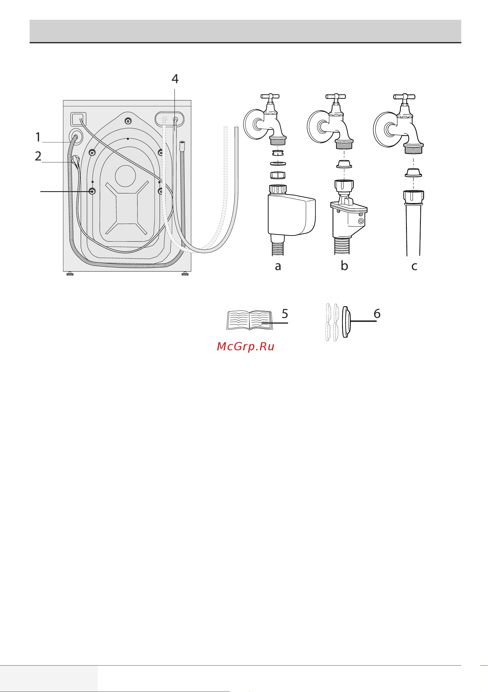 Beko WSPE 6H616 S [6/40] Содержимое упаковки