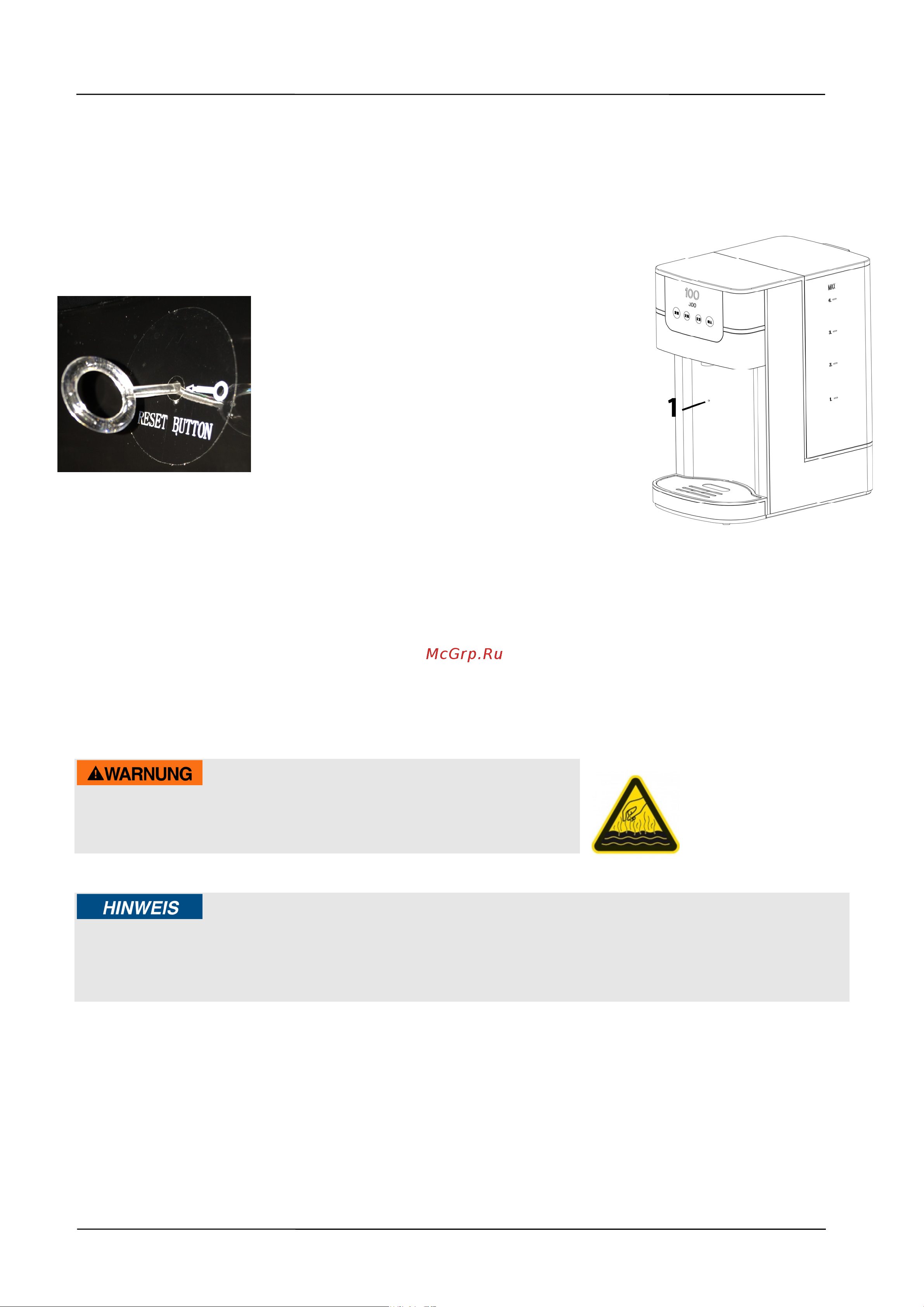 Caso HW 1000 [31/107] Warning