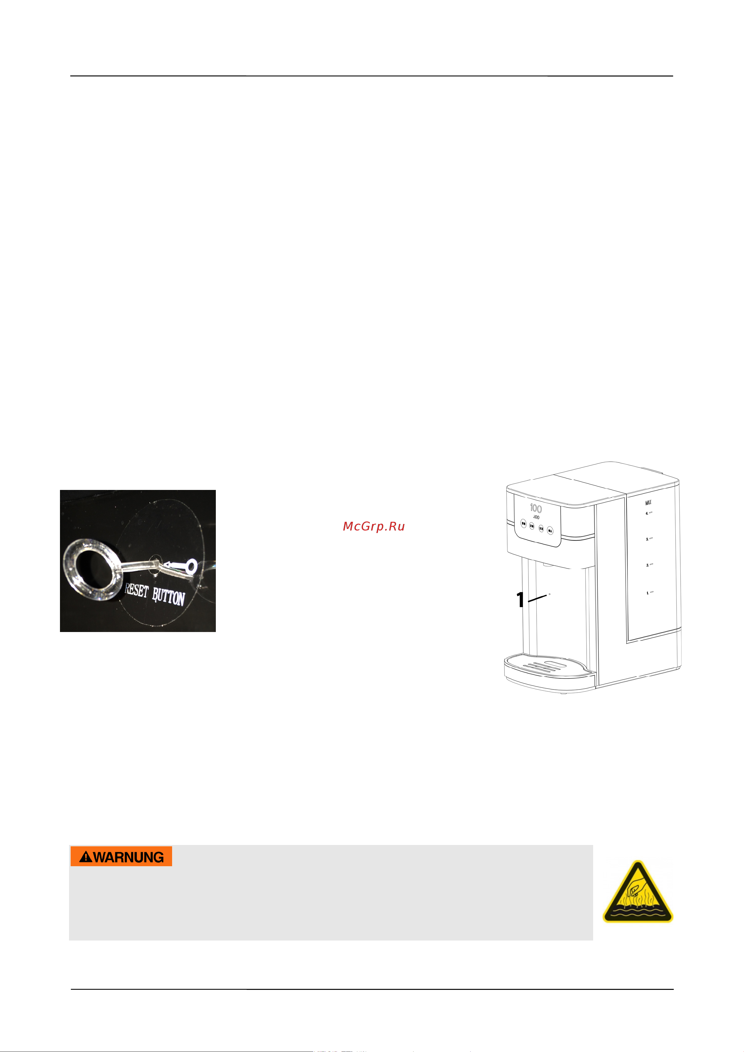 Caso HW 1000 [72/107] Advertencia
