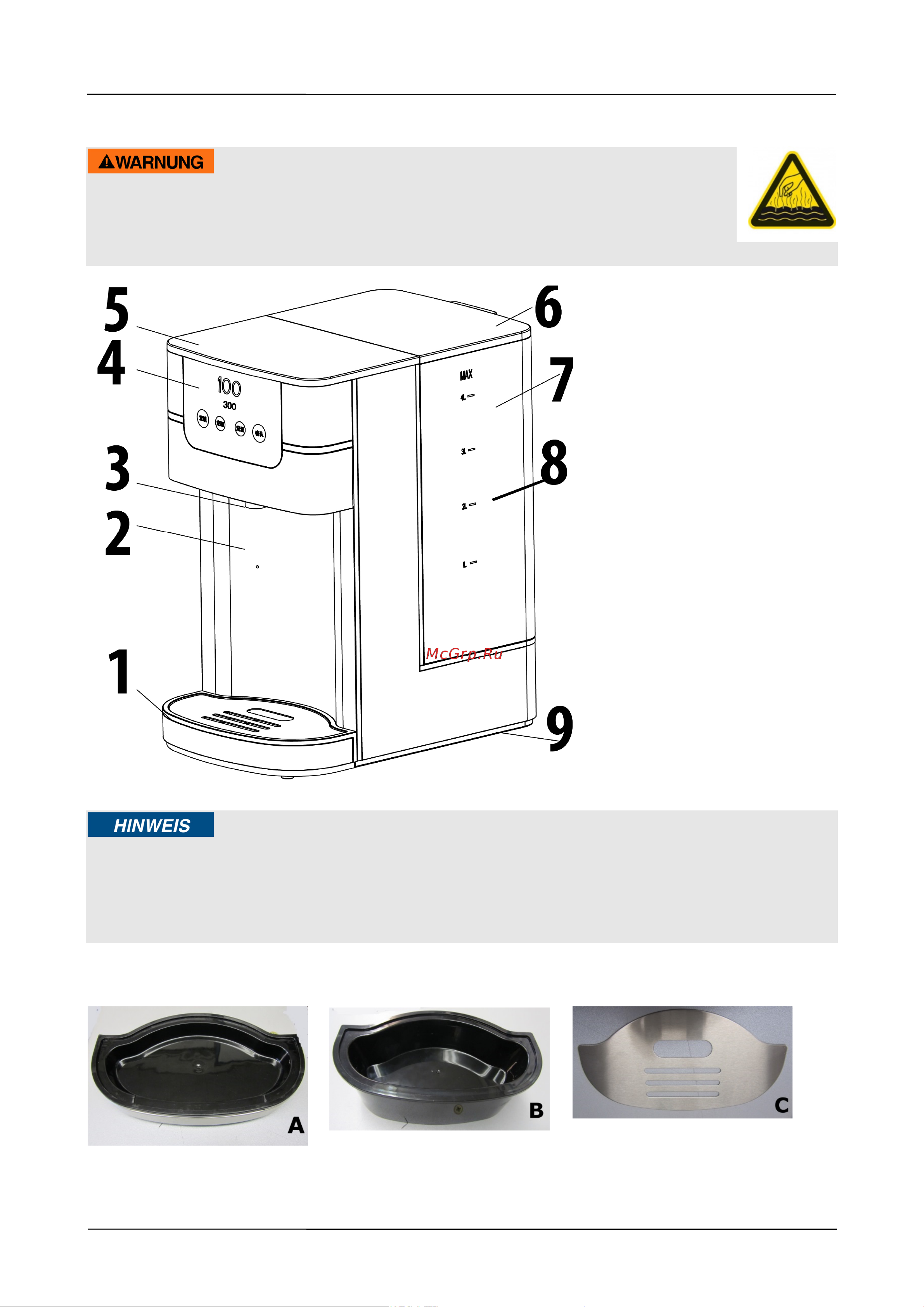 Caso HW 1000 [87/107] Waarschuwing
