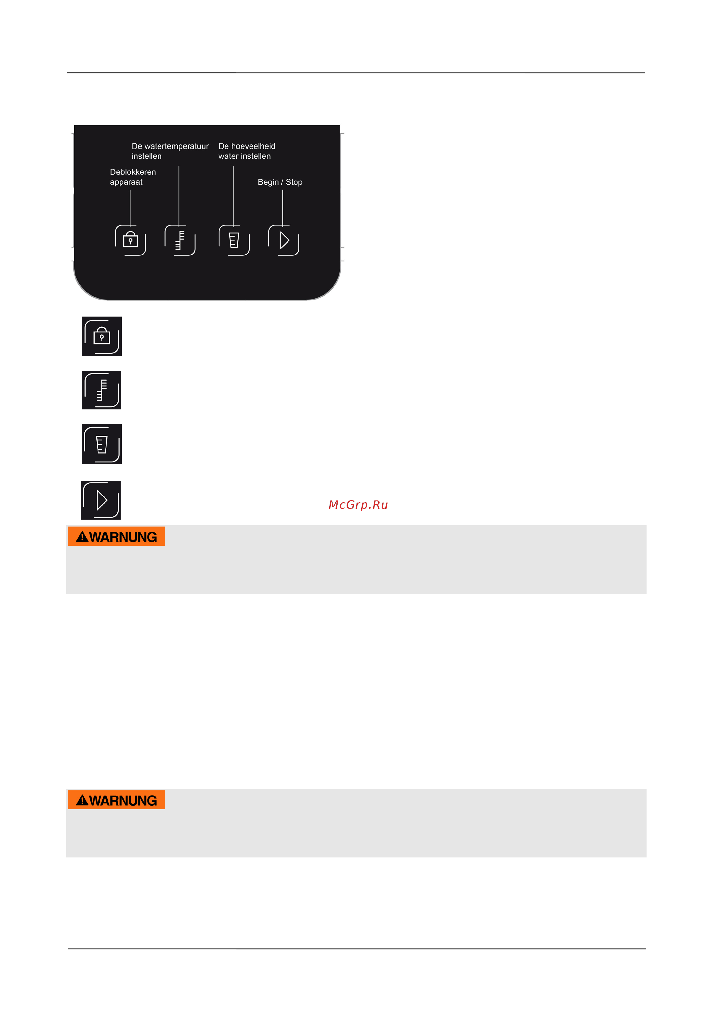 Caso HW 1000 [88/107] Waarschuwing