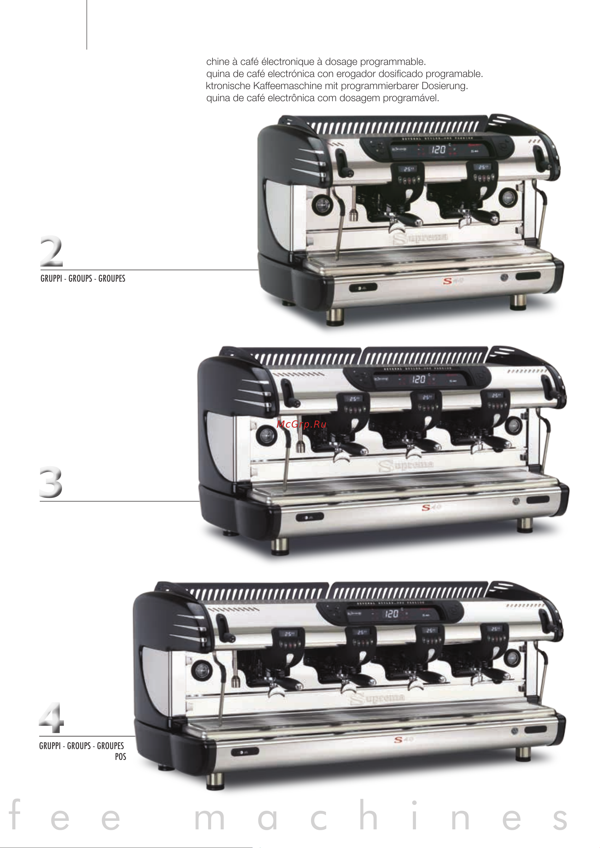 La Sommeliere LA SPAZIALE S40 Suprema 3 GR [9/16] E s p r e s s o c o f f e e m a c h i n e s