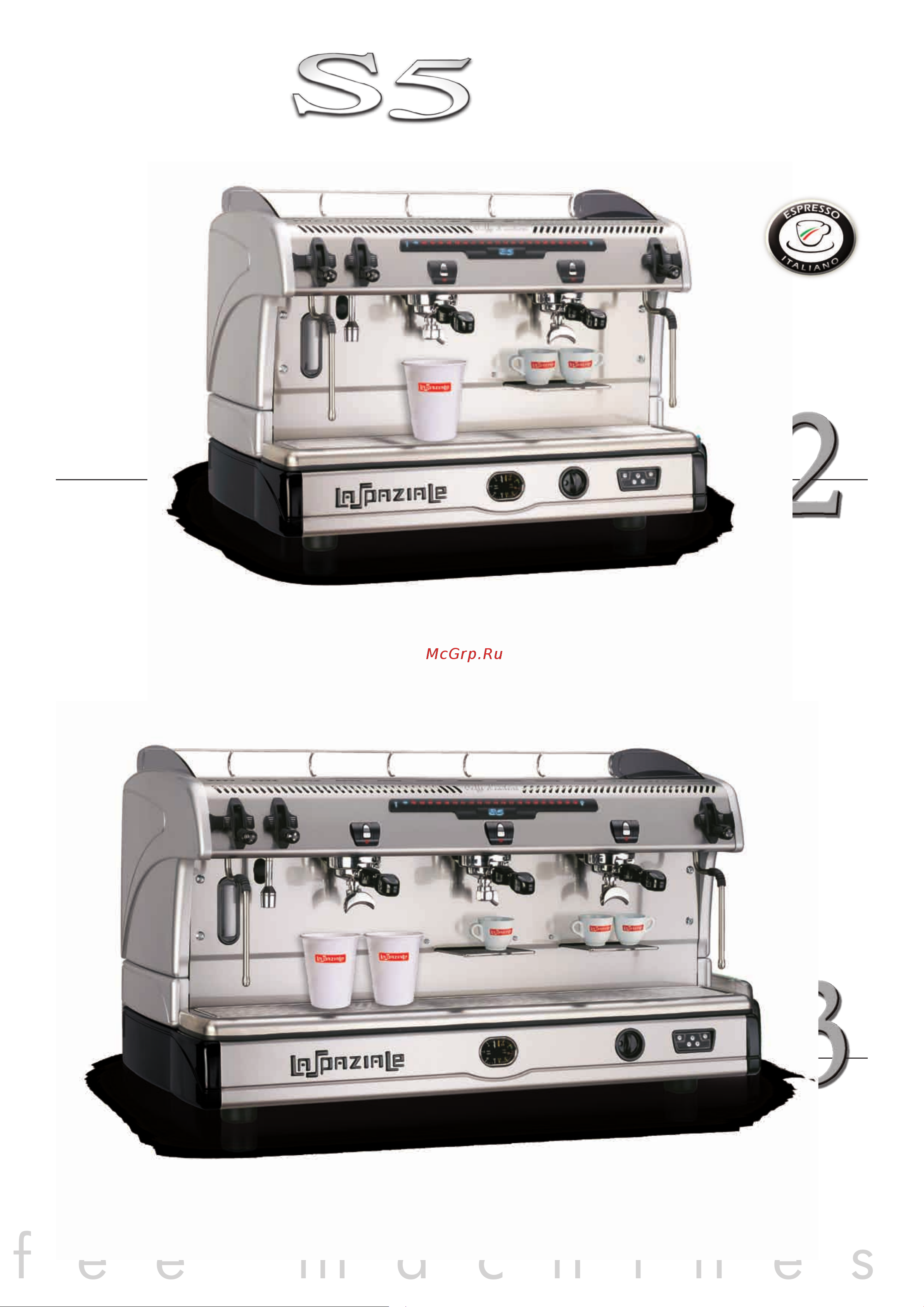 La Sommeliere LA SPAZIALE S5 EK 3 GR [9/16] E s p r e s s o c o f f e e m a c h i n e s
