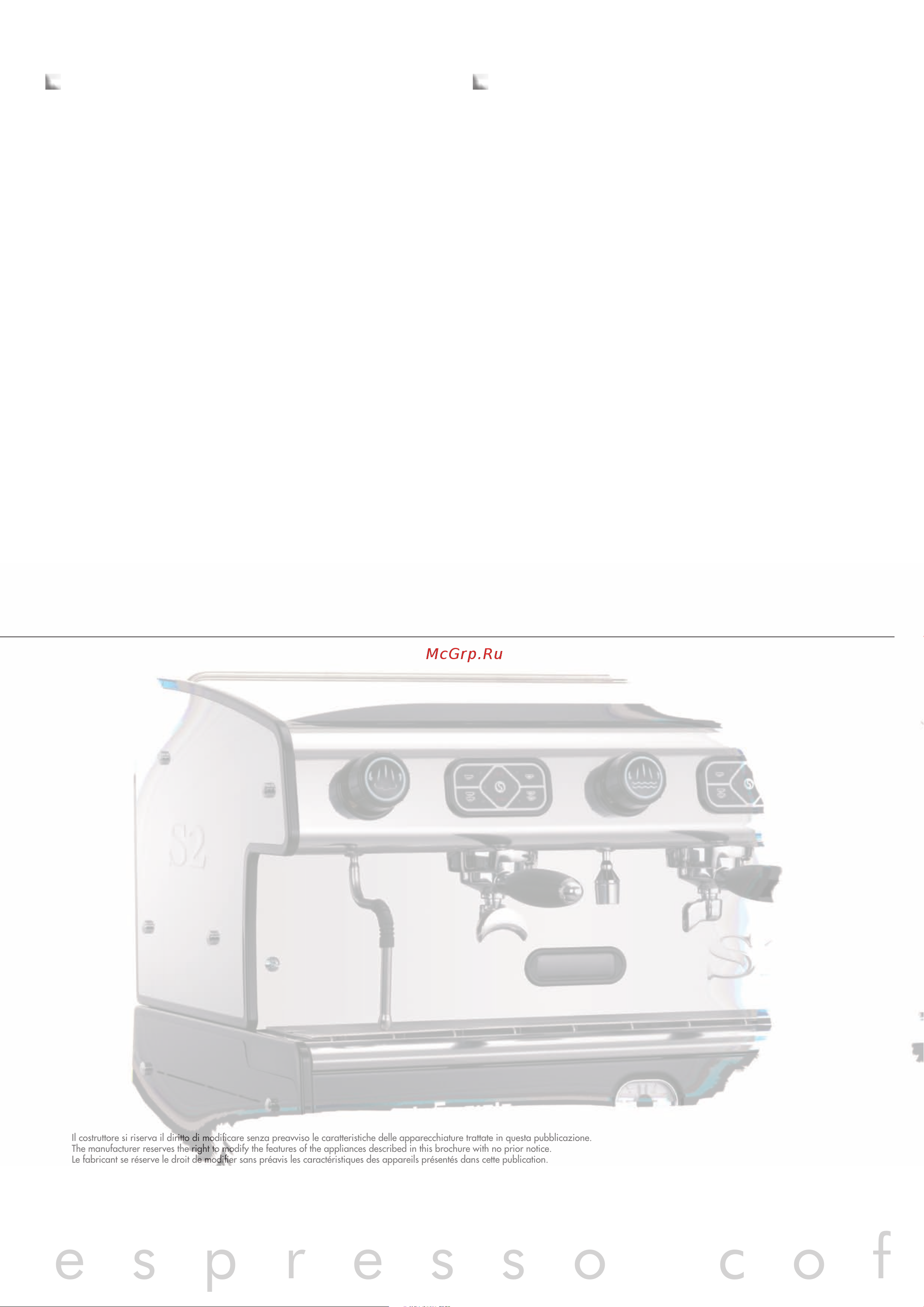 La Sommeliere LA SPAZIALE S2 EK TA 1 GR [10/12] E s p r e s s o c o f f e e m a c h i n e s