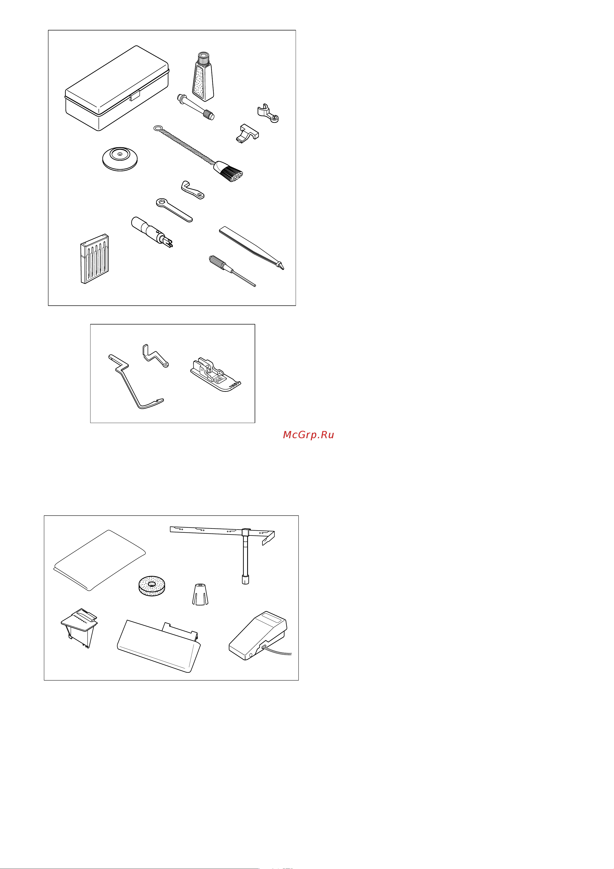 Janome 1200 D [6/57] Аксессуары для декоративного верхнего распошивального шва