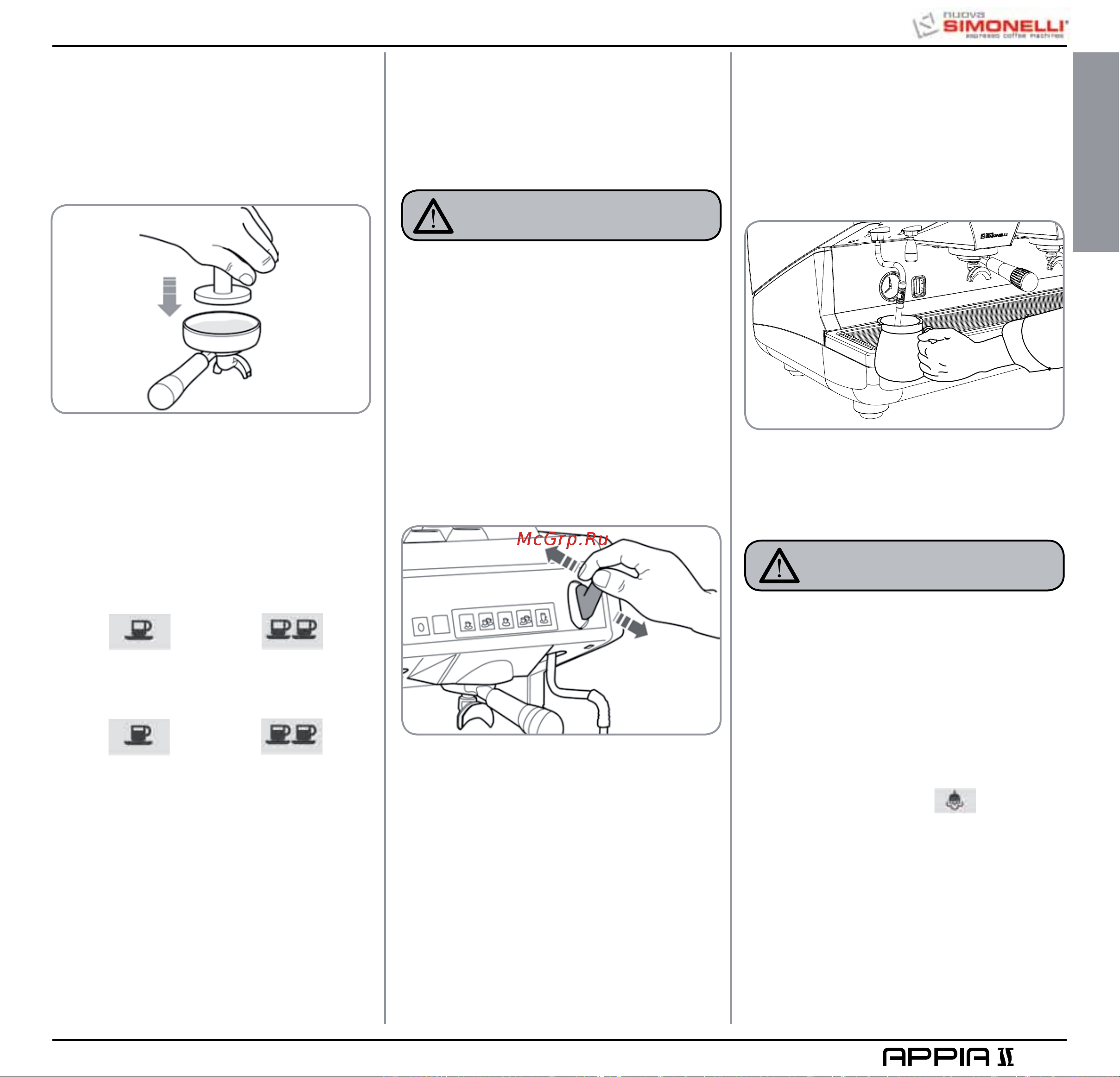 Nuova Simonelli Appia II 2 Gr V cup warmer [105/150] Deutsch