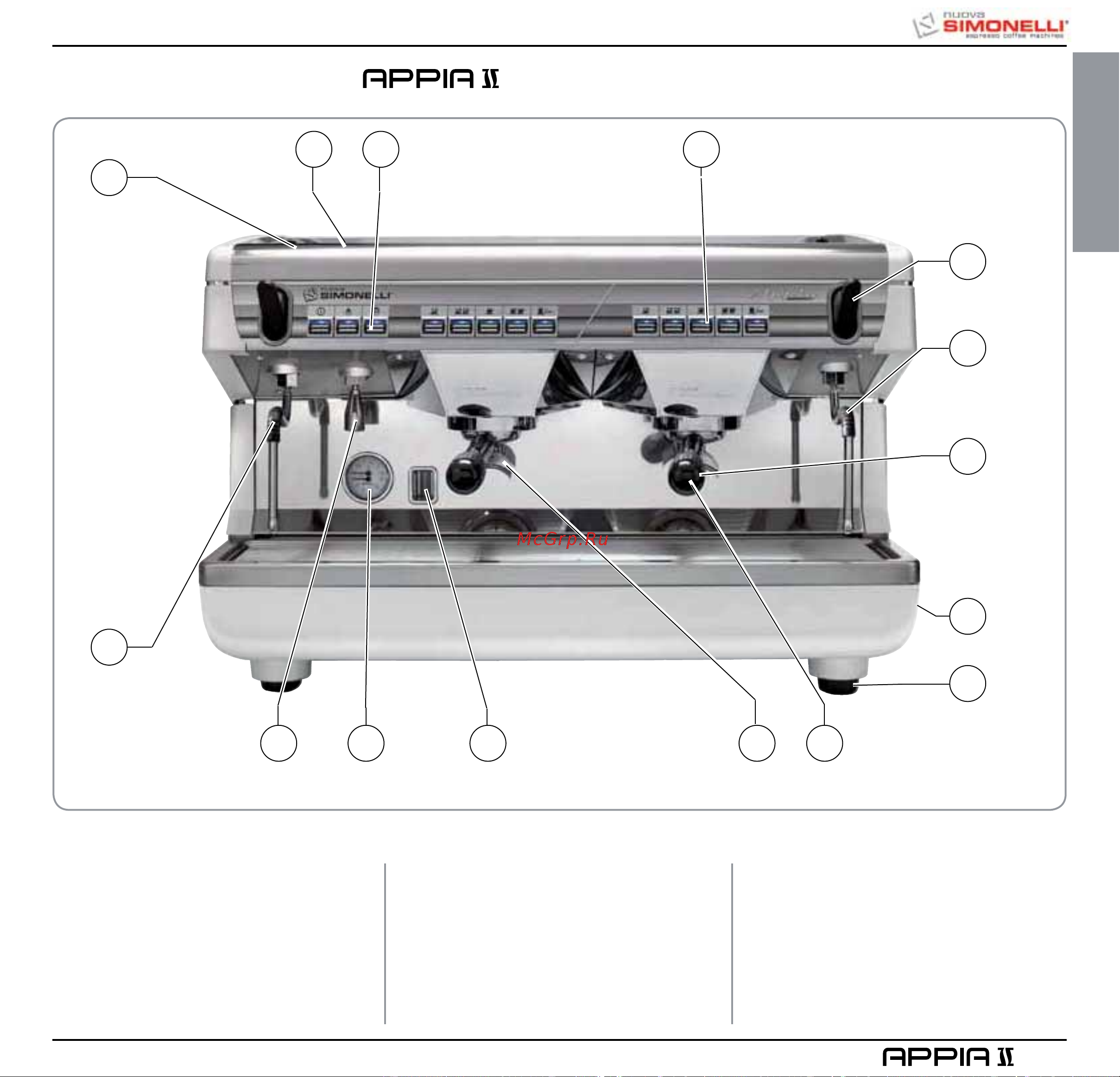 Nuova Simonelli Appia II 2 Gr V cup warmer [95/150] Beschreibung v s