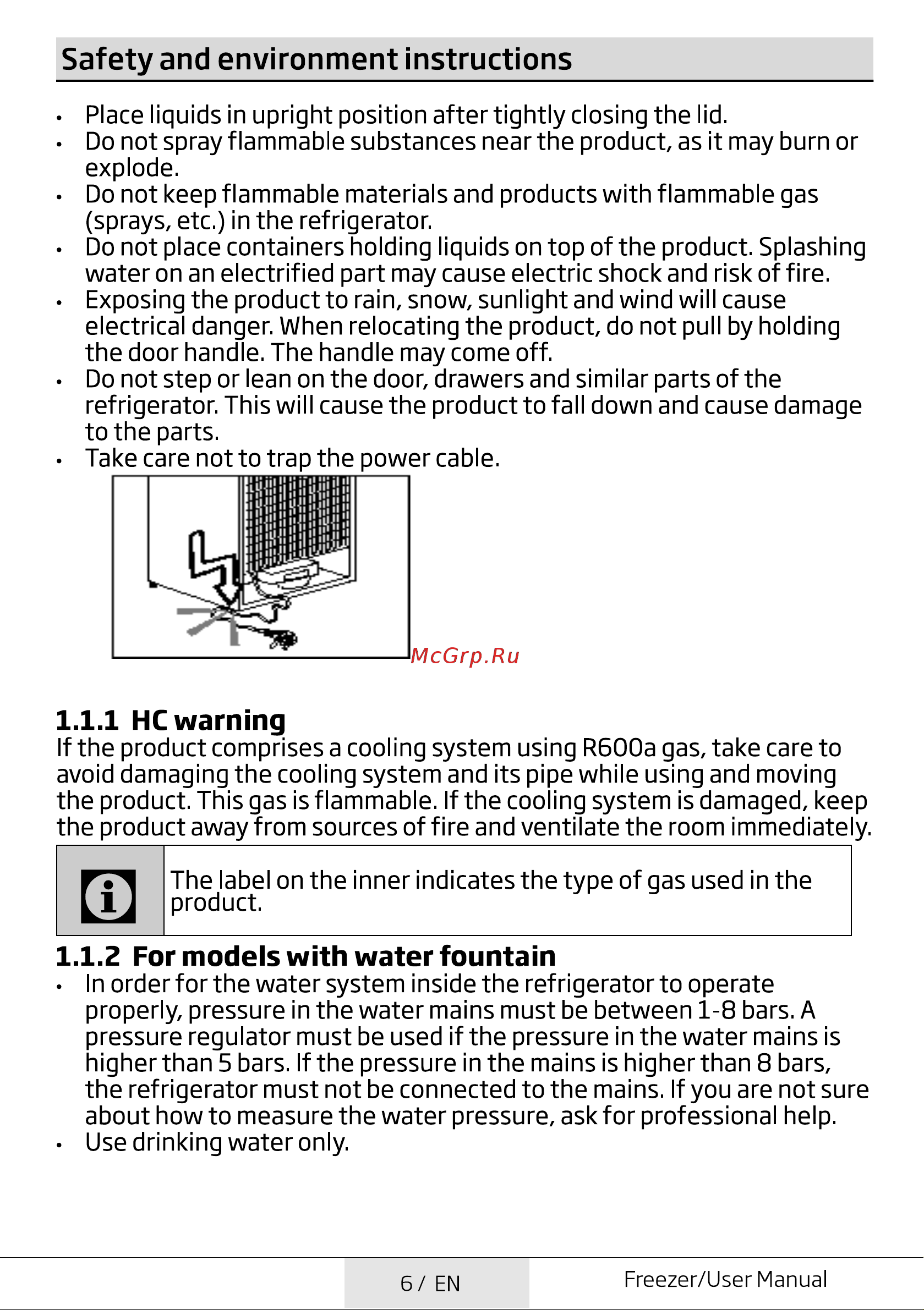 Beko RFSK 266T01 S Руководство по эксплуатации онлайн [6/48] 778934