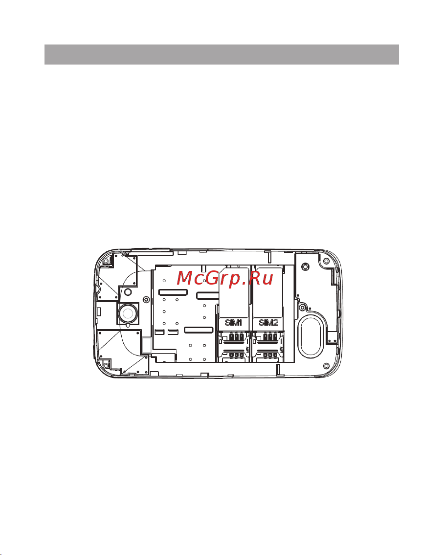 Texet X-basic 2 (TM-4272) [13/54] Установка sim карт