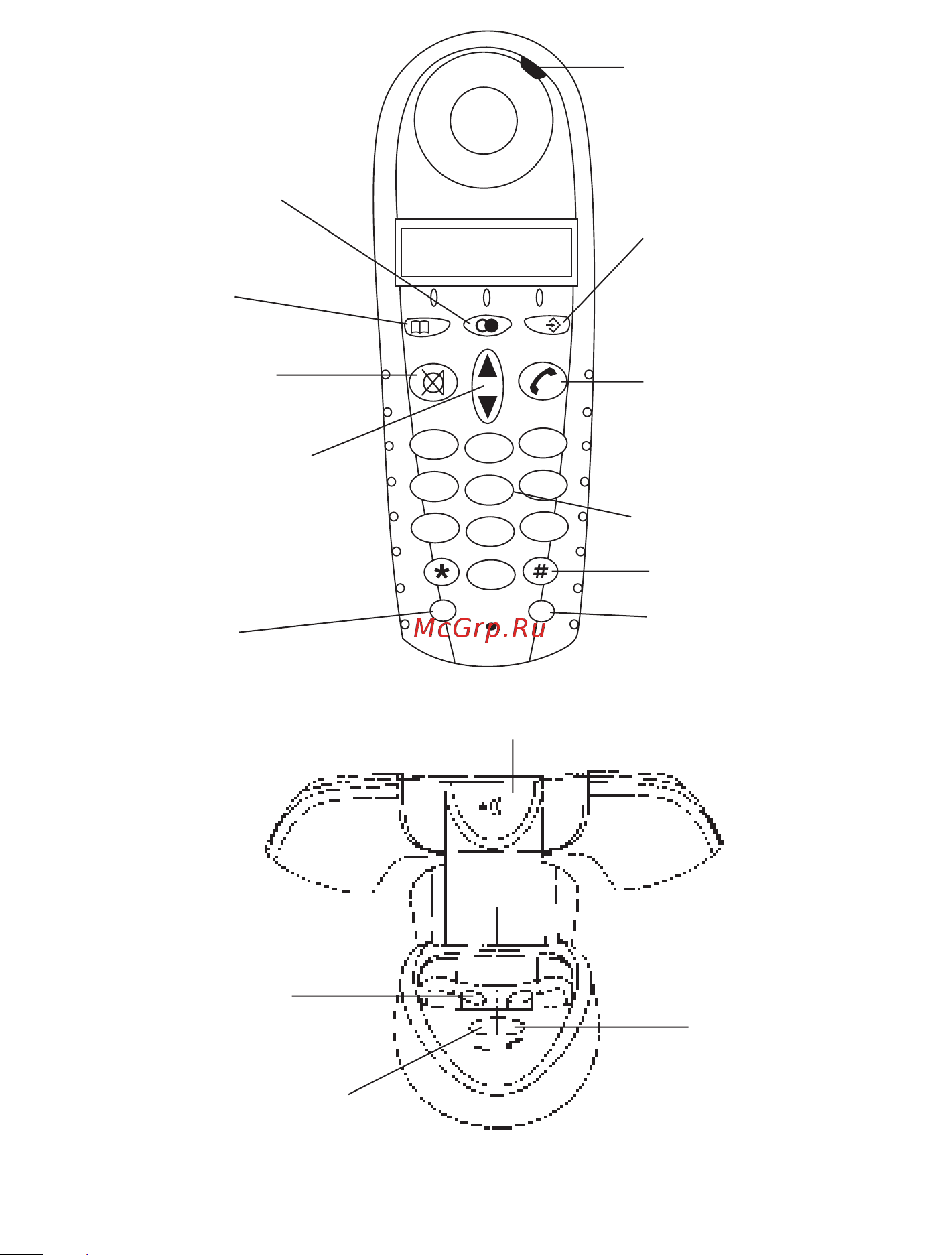 Texet TX-D5250 ДУЭТ [3/28] Общий вид трубки