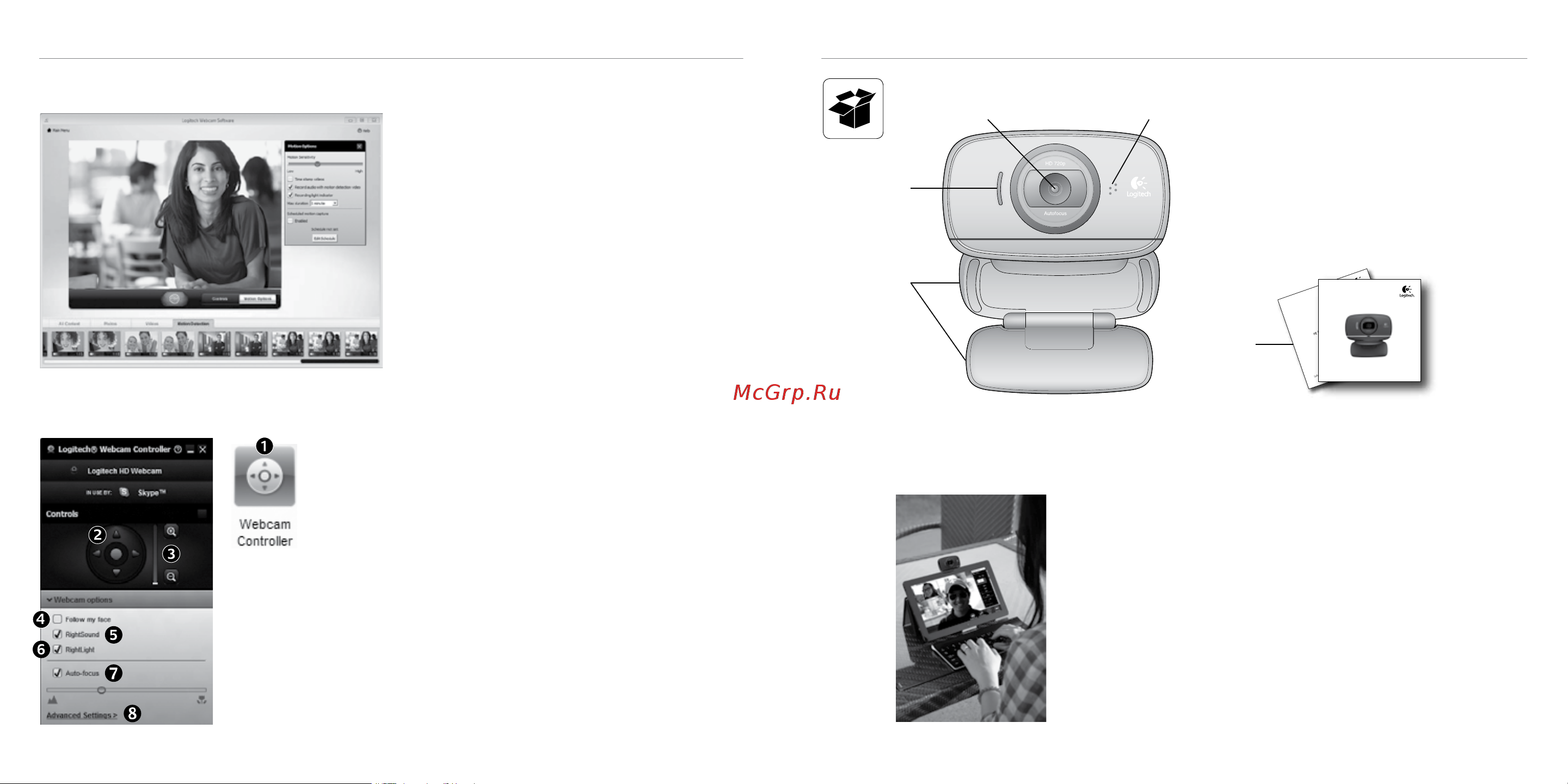 Logitech HD Webcam B525 [38/84] Благодарим ви че закупихте уеб камера logitech