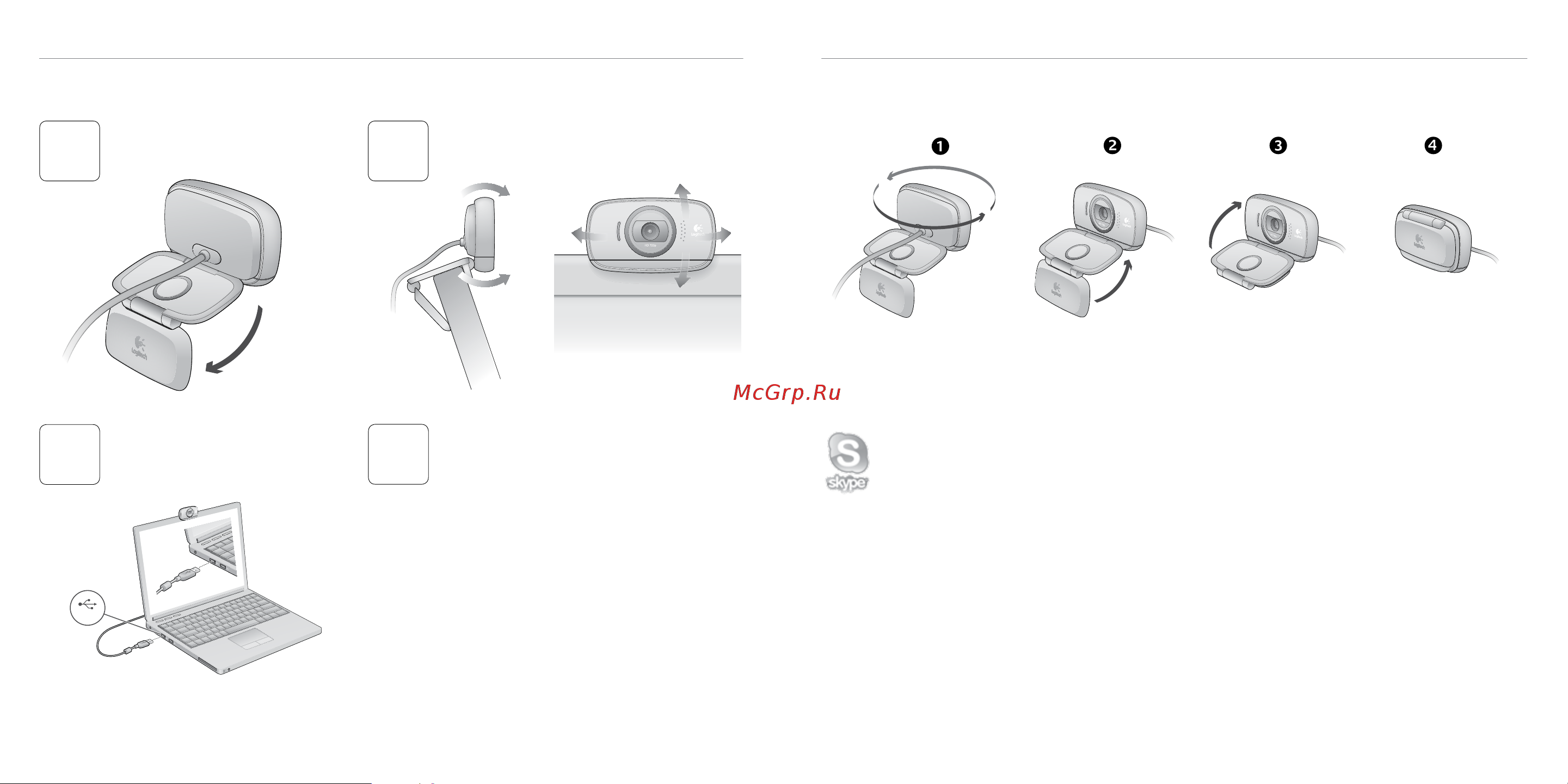 Logitech HD Webcam B525 [66/84] Tīmekļa kameras sagatavošana pārvietošanai vai glabāšanai tīmekļa kameras uzstādīšana
