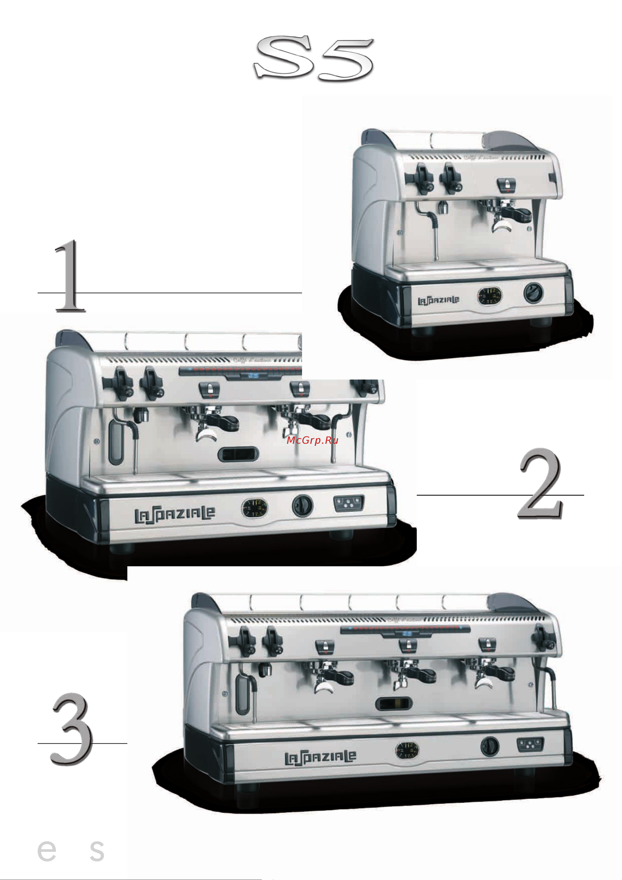 La Sommeliere LA SPAZIALE S5 EK Compact 2 GR [4/16] E s p r e s s o c o f f e e m a c h i n e s
