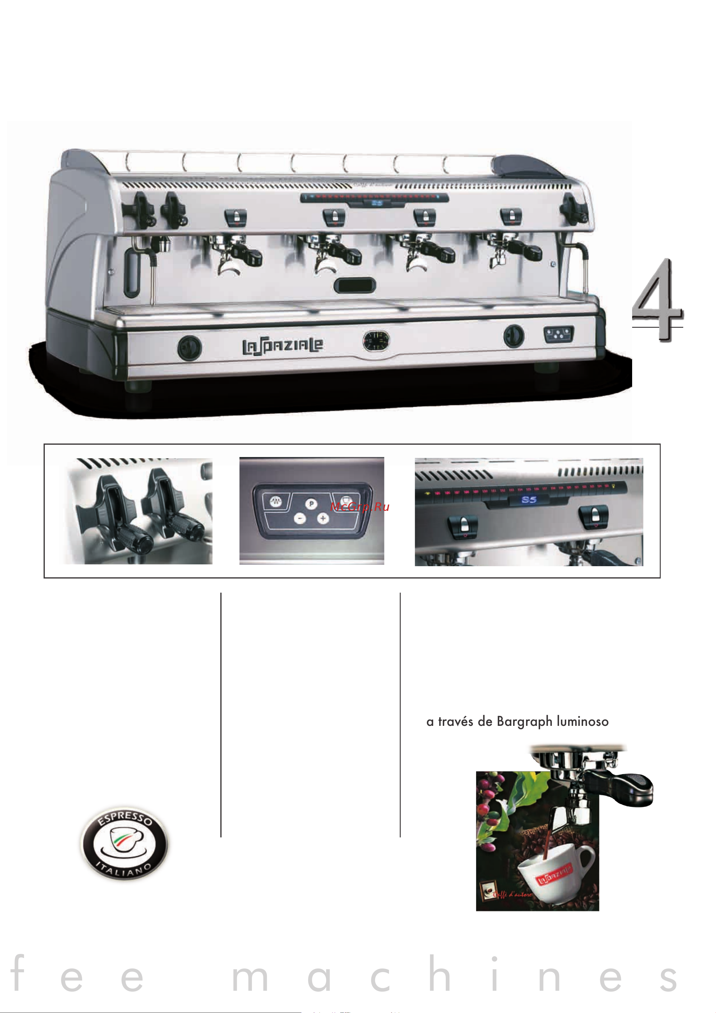 La Sommeliere LA SPAZIALE S5 EK Compact 2 GR [5/16] E s p r e s s o c o f f e e m a c h i n e s
