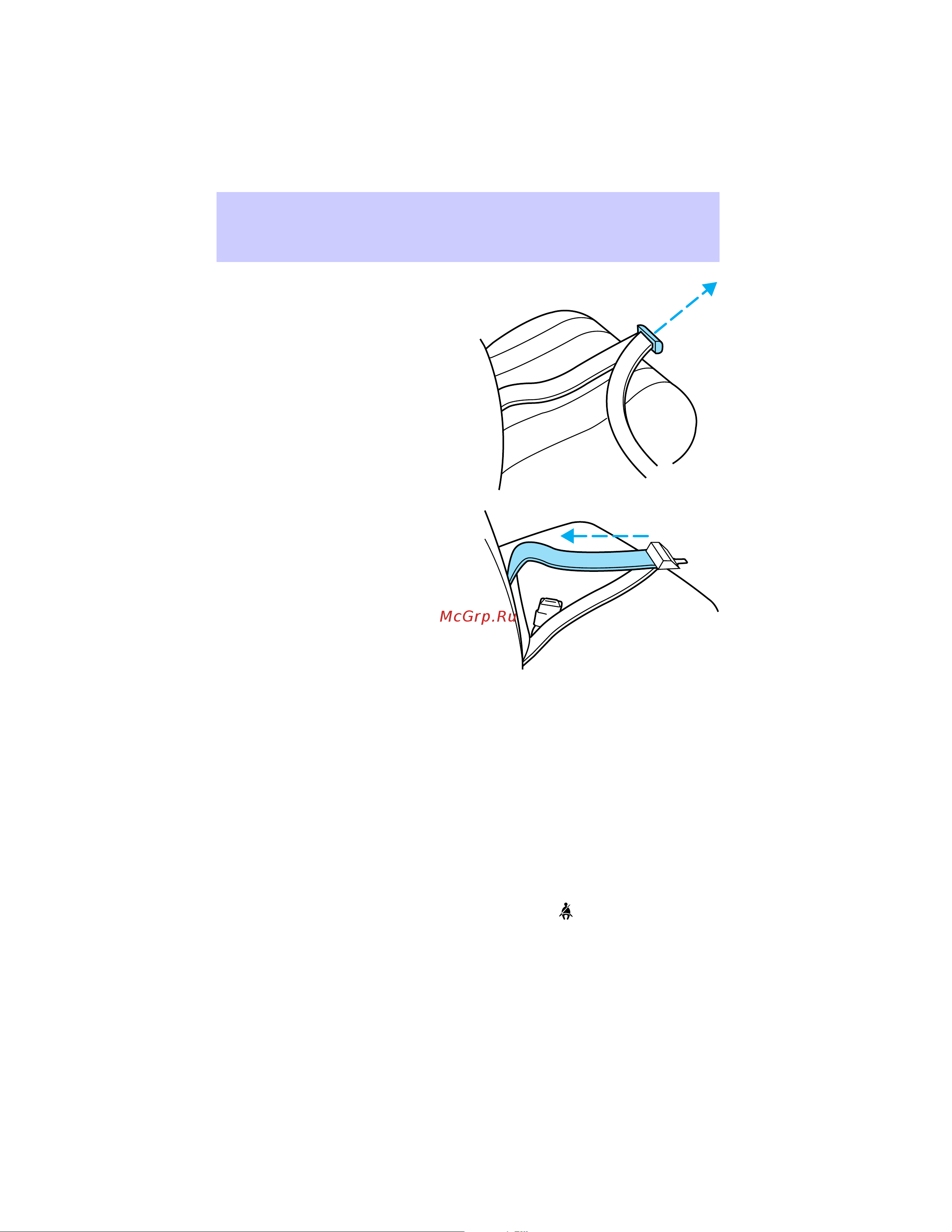 Lincoln Continental (2002) [106/232] Seating and safety restraints