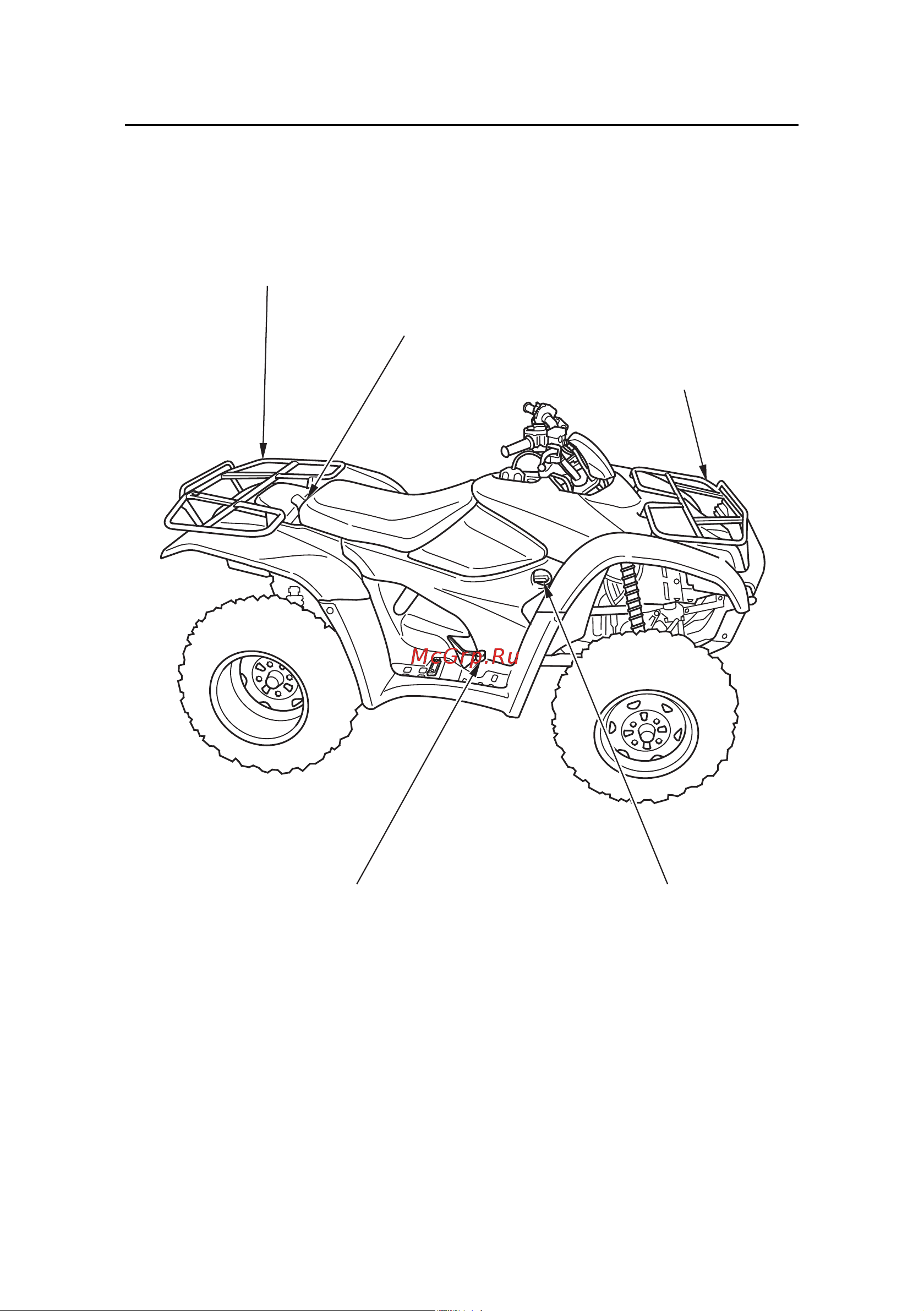 Honda TRX420FA [20/234] Расположение частей и механизмов