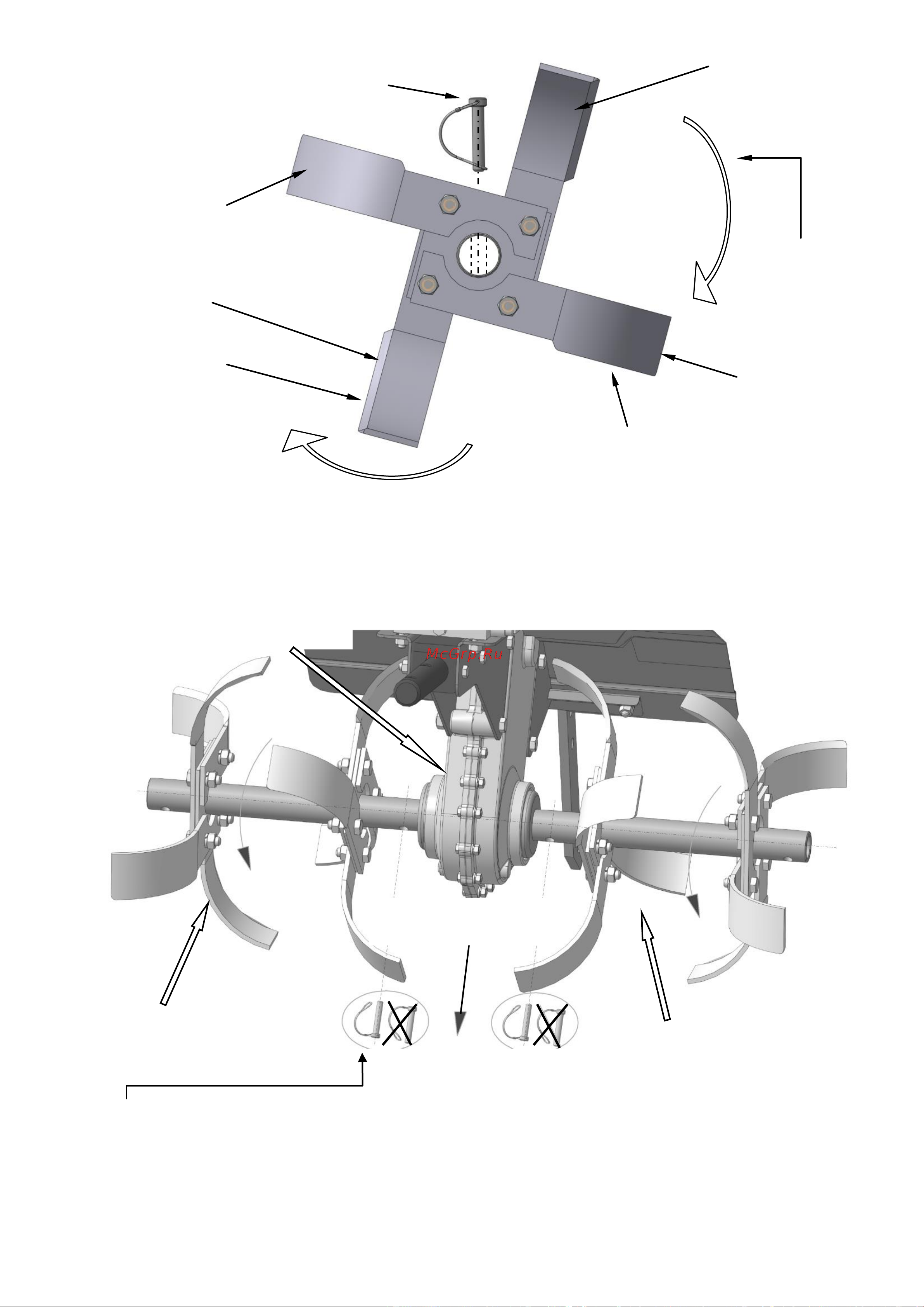 Мобил К МКМ-4 Про SH-265 [21/32] Рис 0 схема сборки мотоблока с культиваторами 4 секции