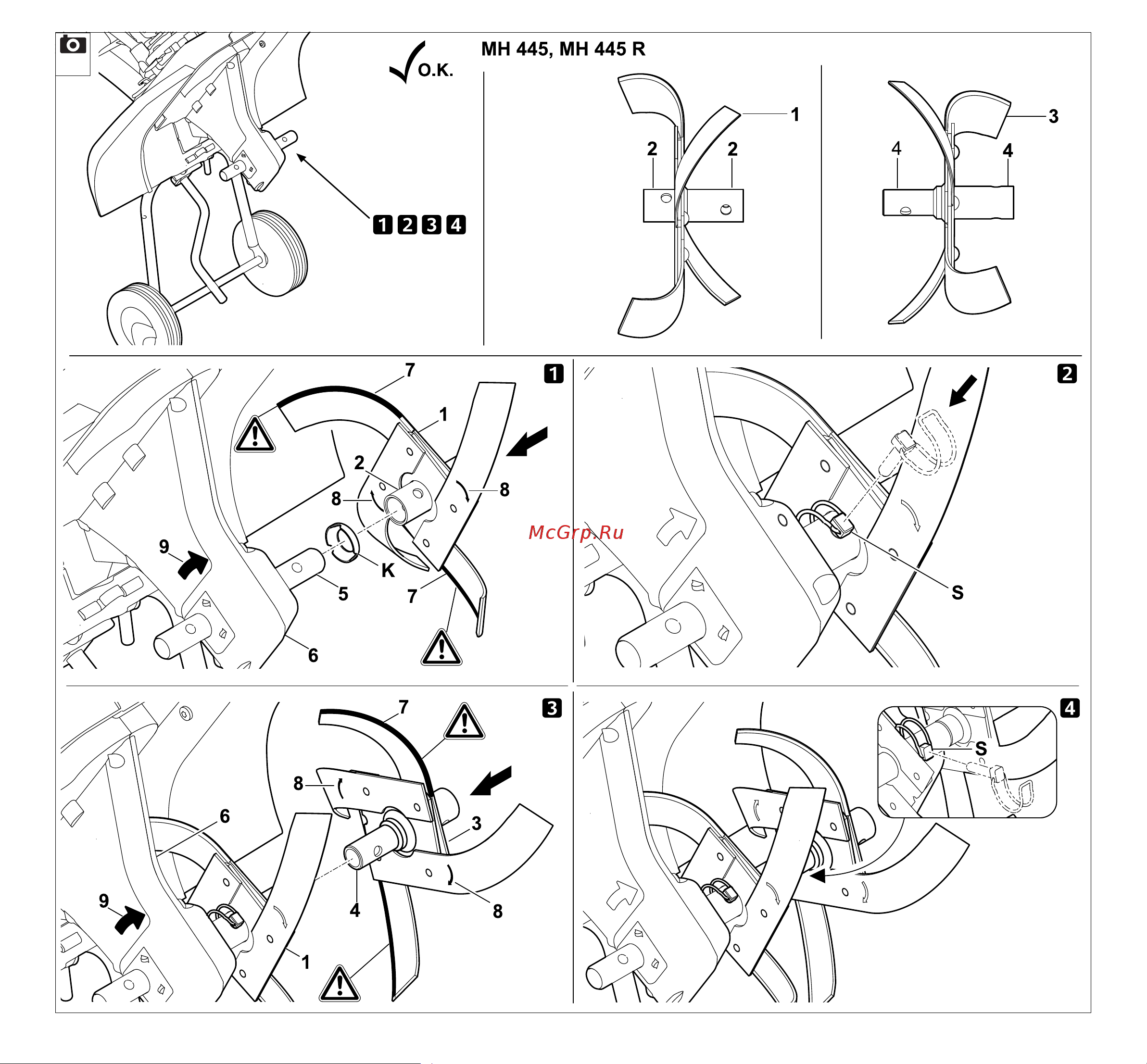 Stihl MH 445.0 R Руководство по эксплуатации онлайн [8/53] 779233