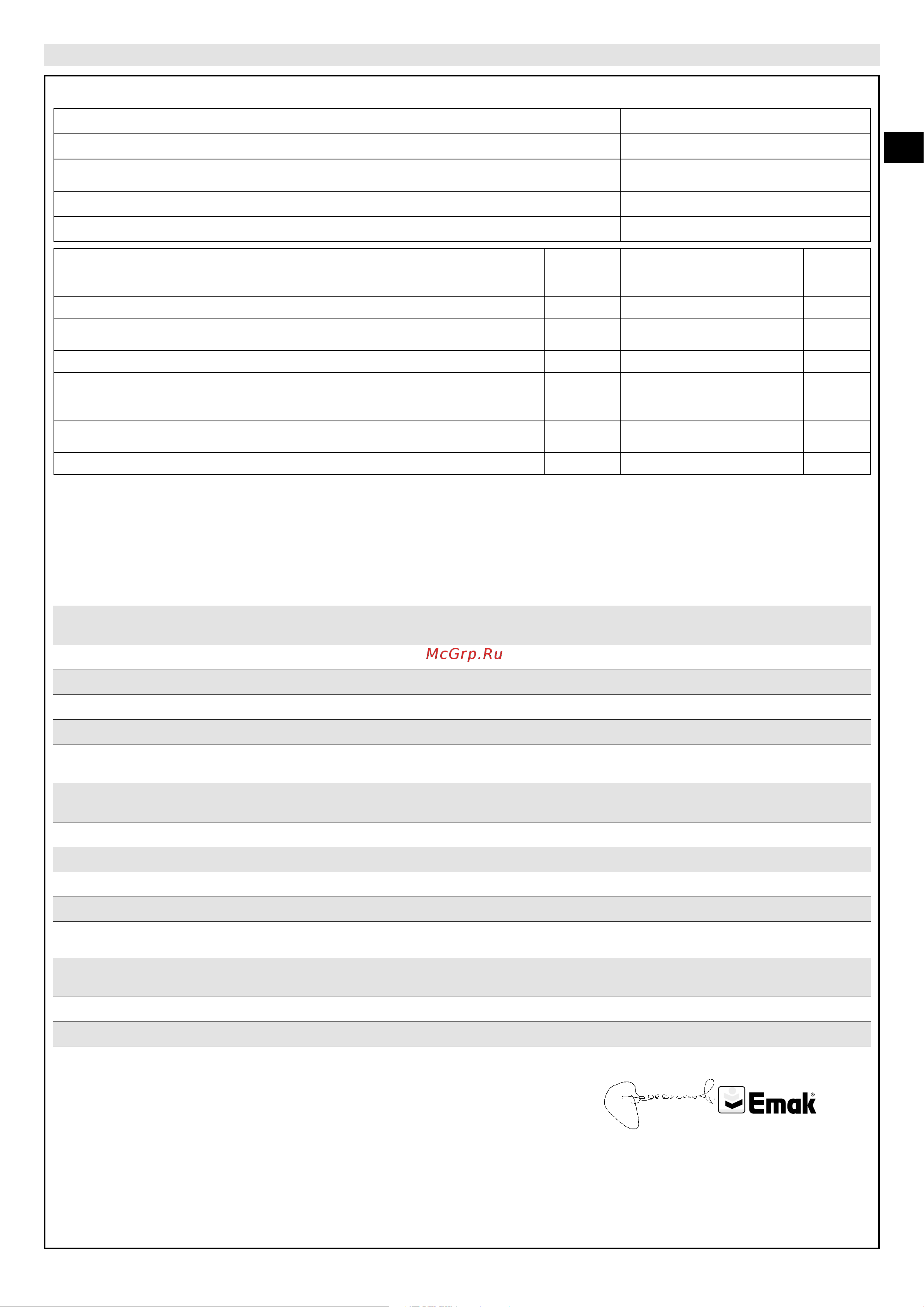 Oleo-Mac GI44P40V [21/116] Technical data