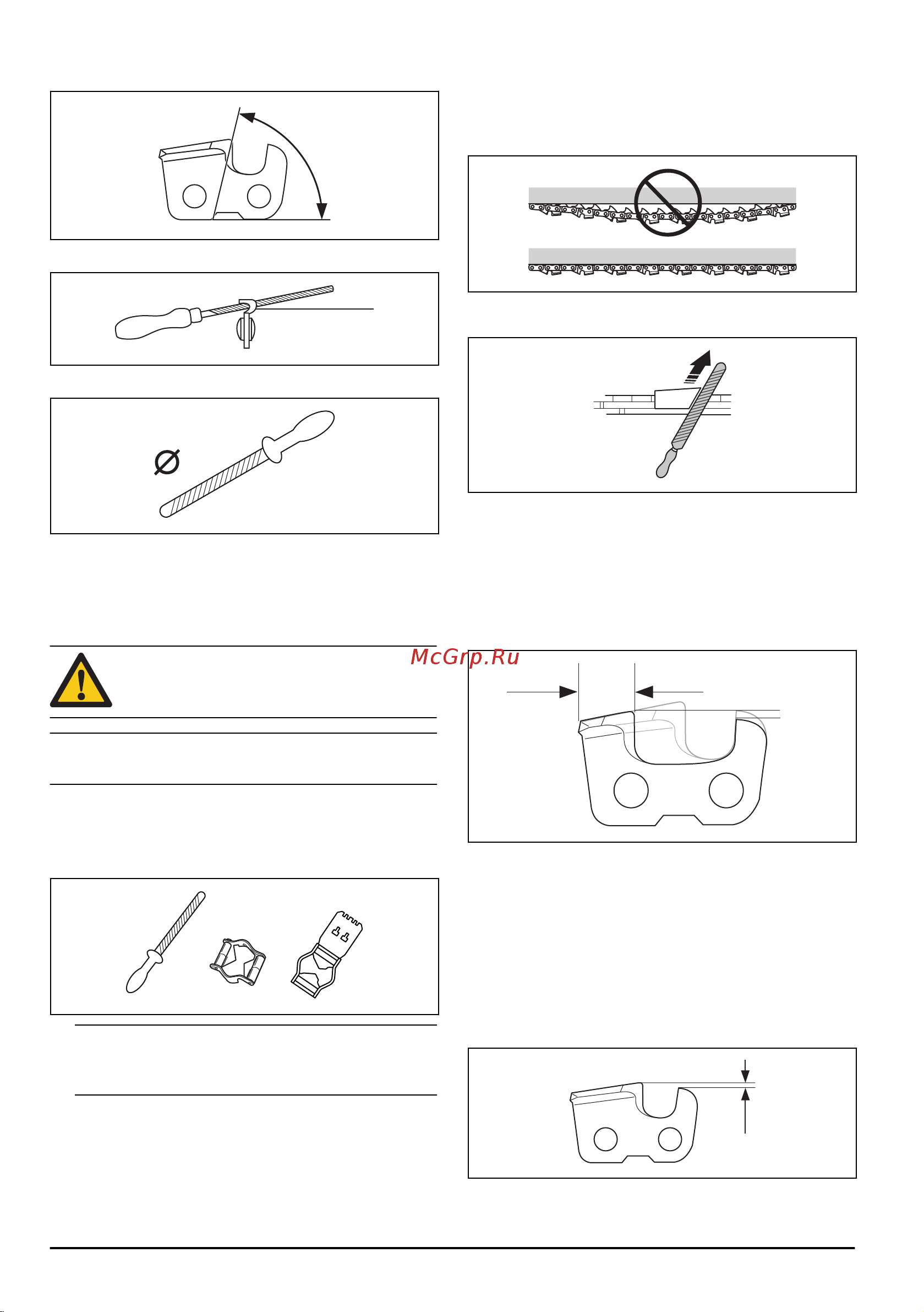 Husqvarna 535i XP 14 [22/32] General information about how to adjust the depth gauge setting