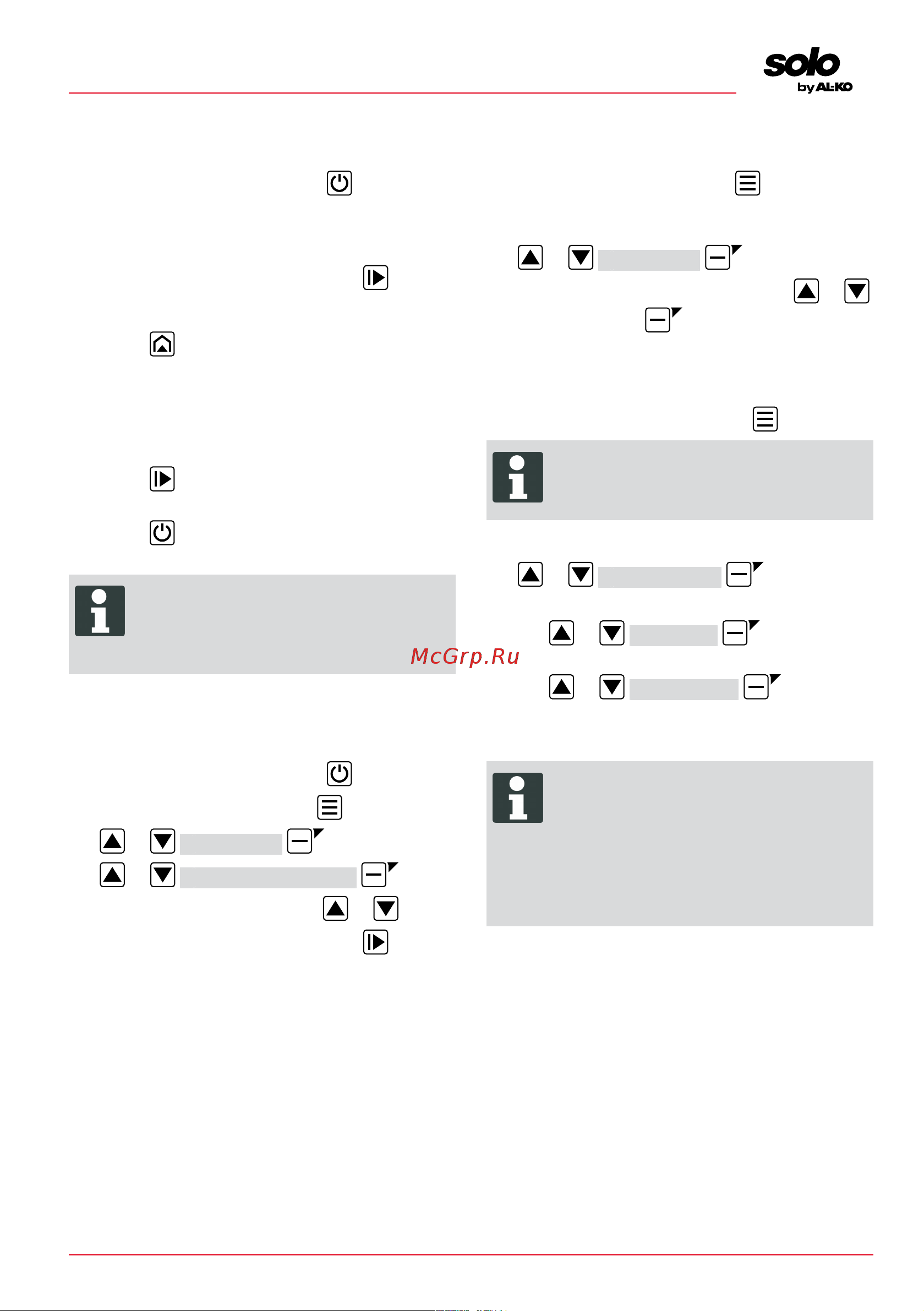 Al-Ko Robolinho 700 E [53/448] Operation