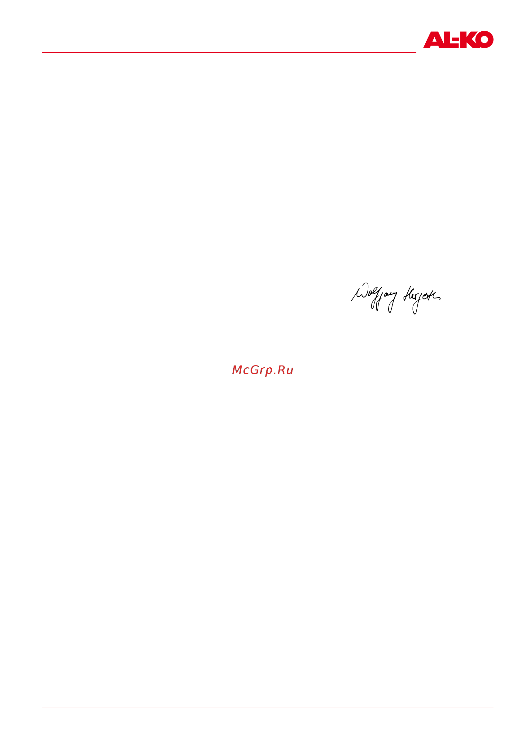 Al-Ko LB 4060 [143/148] Ek megfelelőségi nyilatkozat