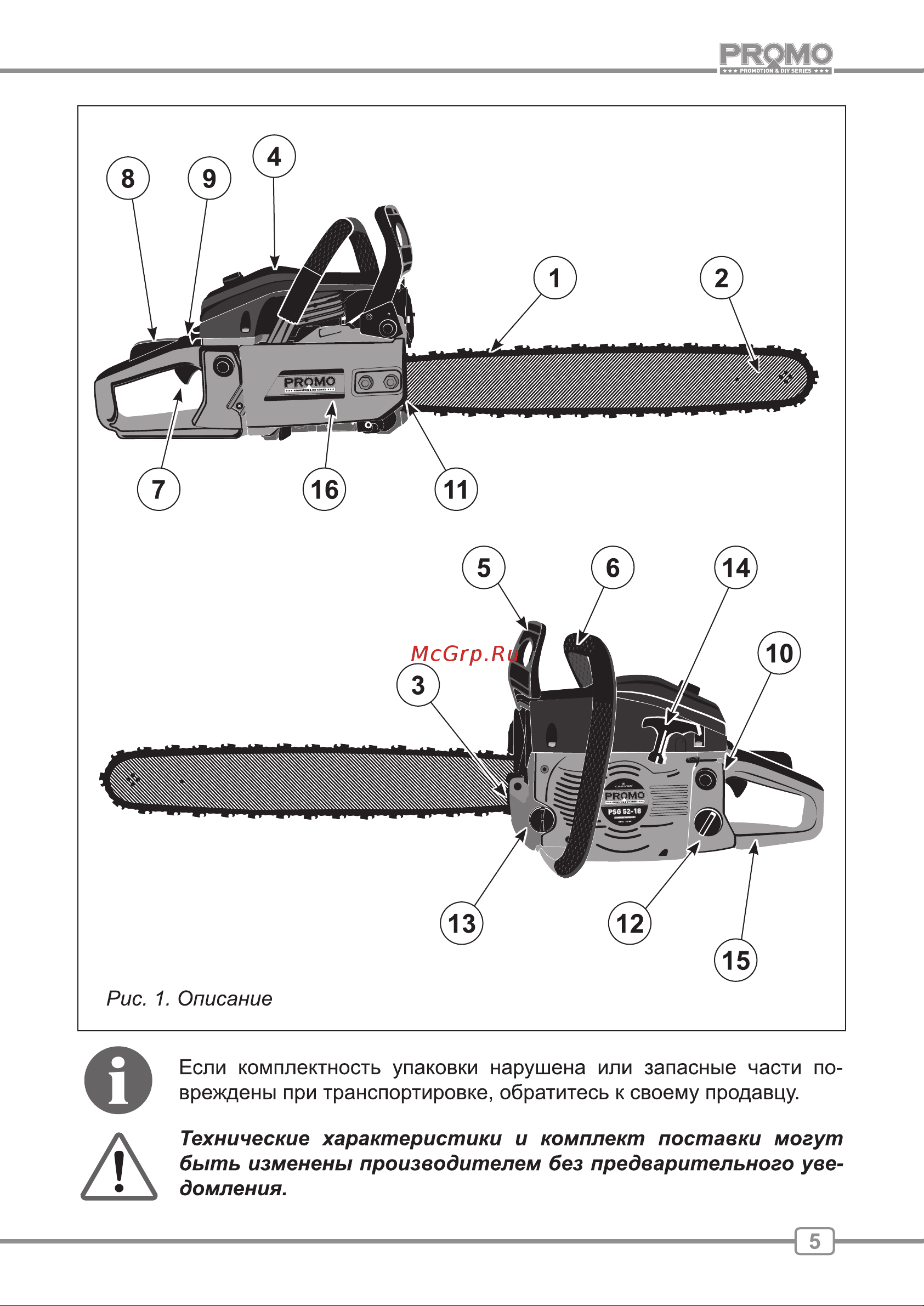 ООО УРАЛОПТИНСТРУМЕНТ CARVER Promo PSG-52-18 Руководство по эксплуатации онлайн [5/24] 779359