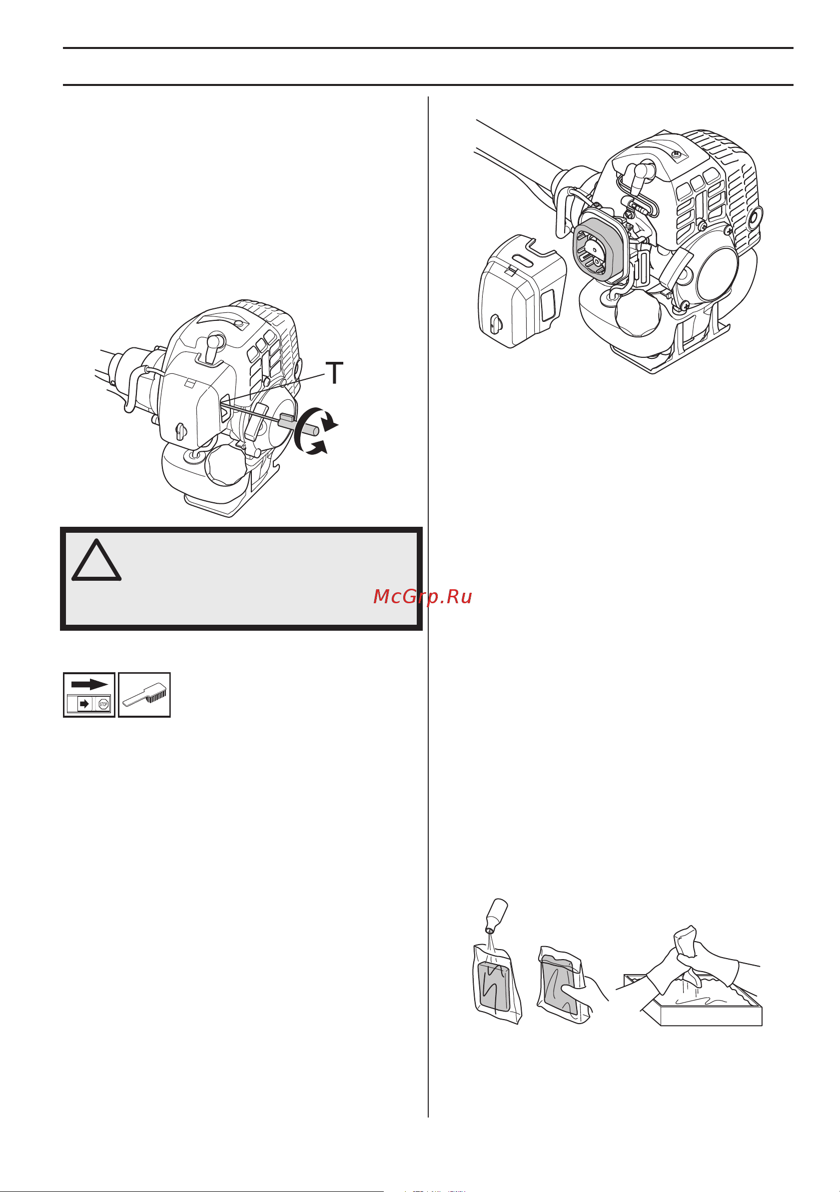 Husqvarna 143 R II (9666572-02 + 9673317-01) [23/92] Rölanti devrini ayarlama t