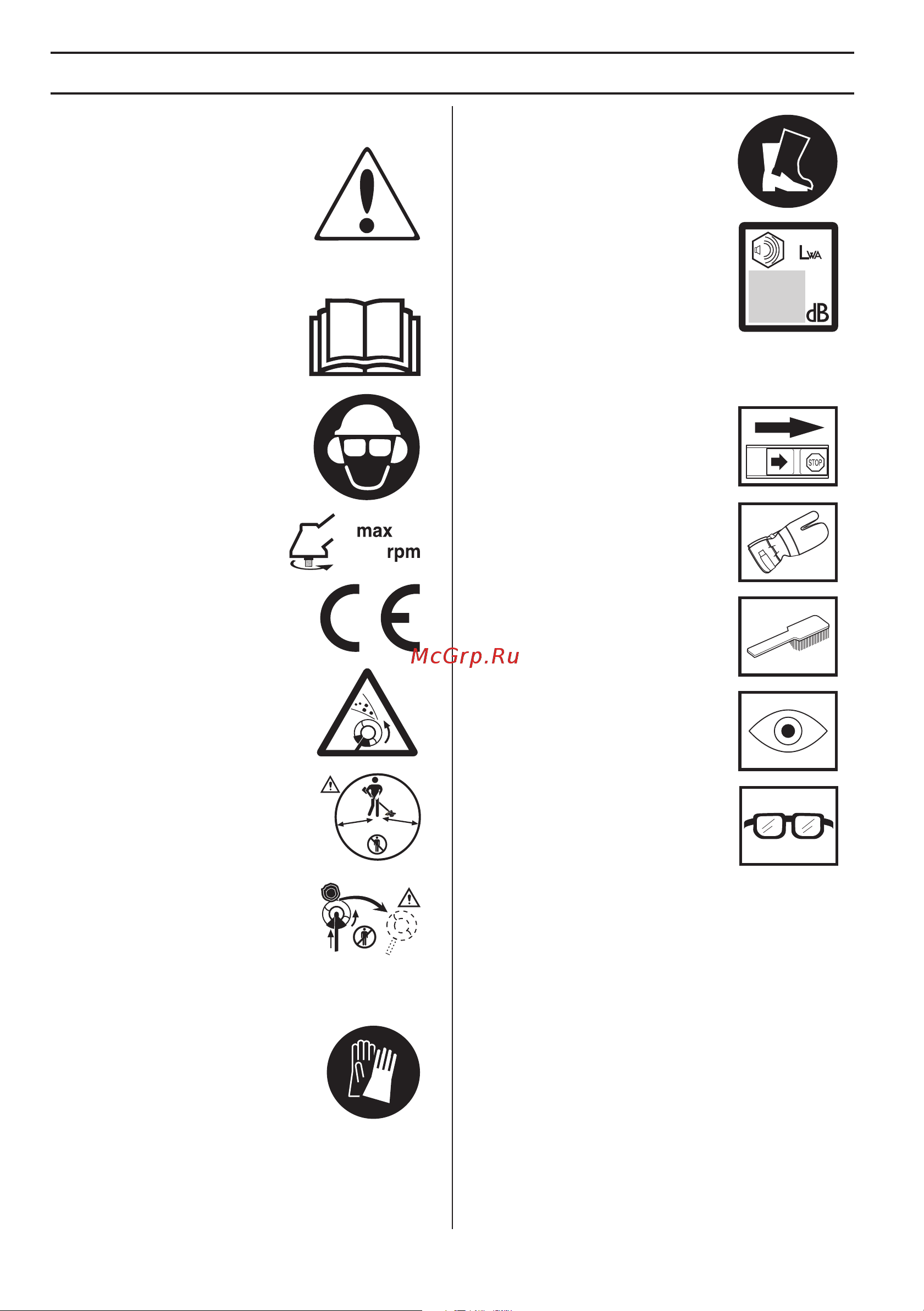 Husqvarna 143 R II (9666572-02 + 9673317-01) [56/92] Symbols