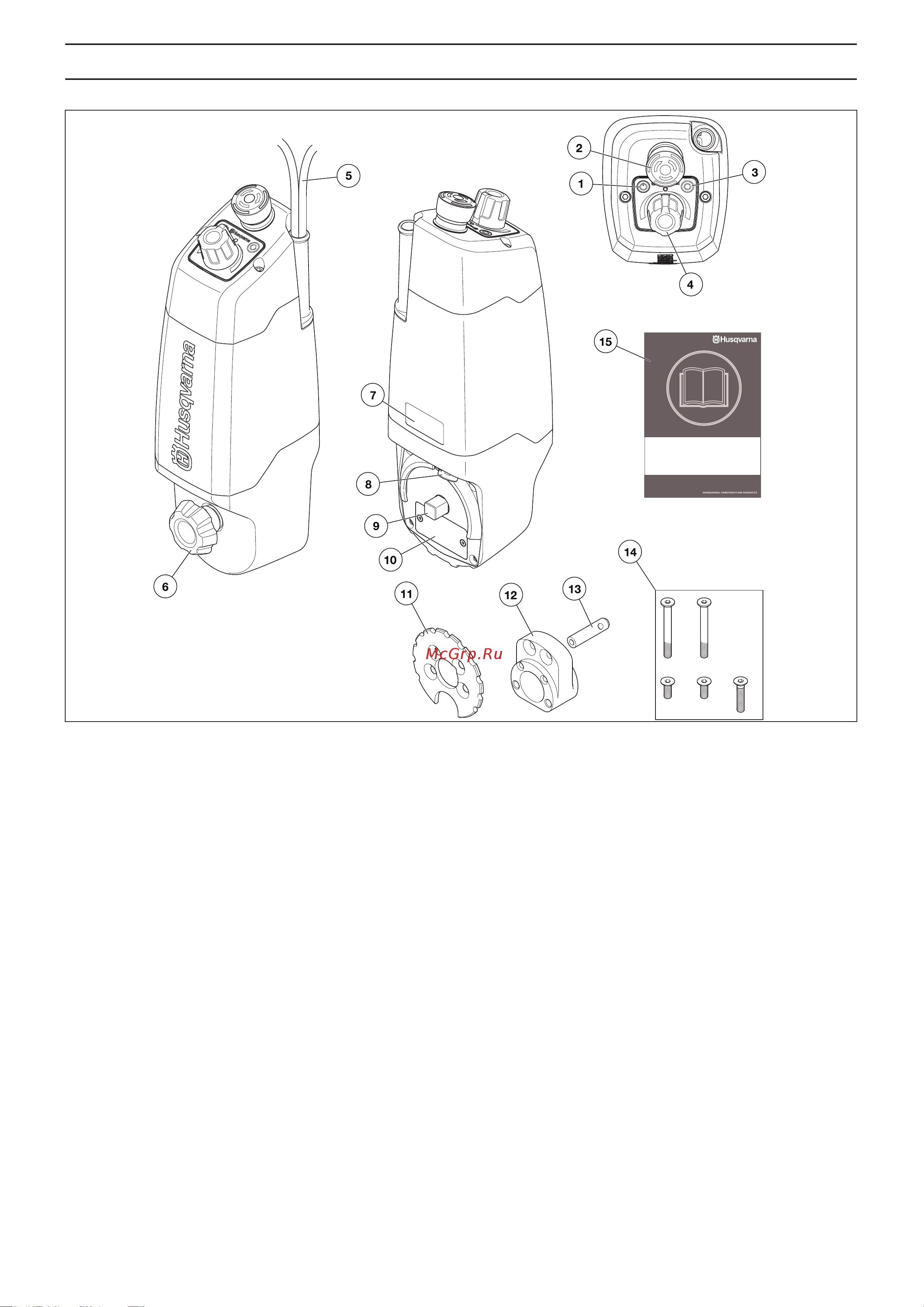 Husqvarna AD 10 [35/44] Òî ïðåäñòàâëßþò ñîáîé îòäåëüíûå êîìïîíåíòû ñòàíêà