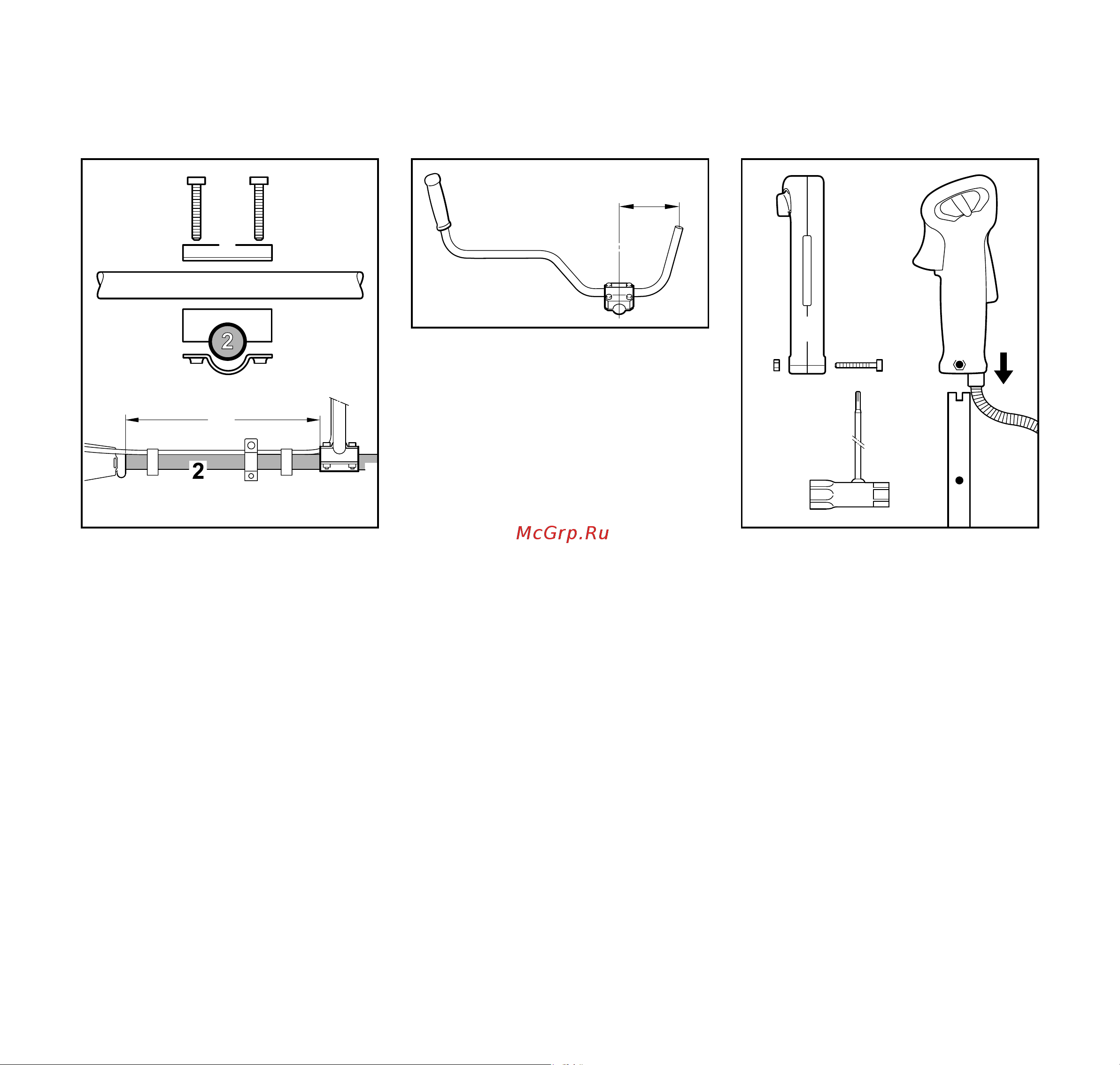 Stihl FS 87 4-MIX [19/54] Ìîíòàæ ðóêîÿòêè ñ äâóìÿ ðó êàìè