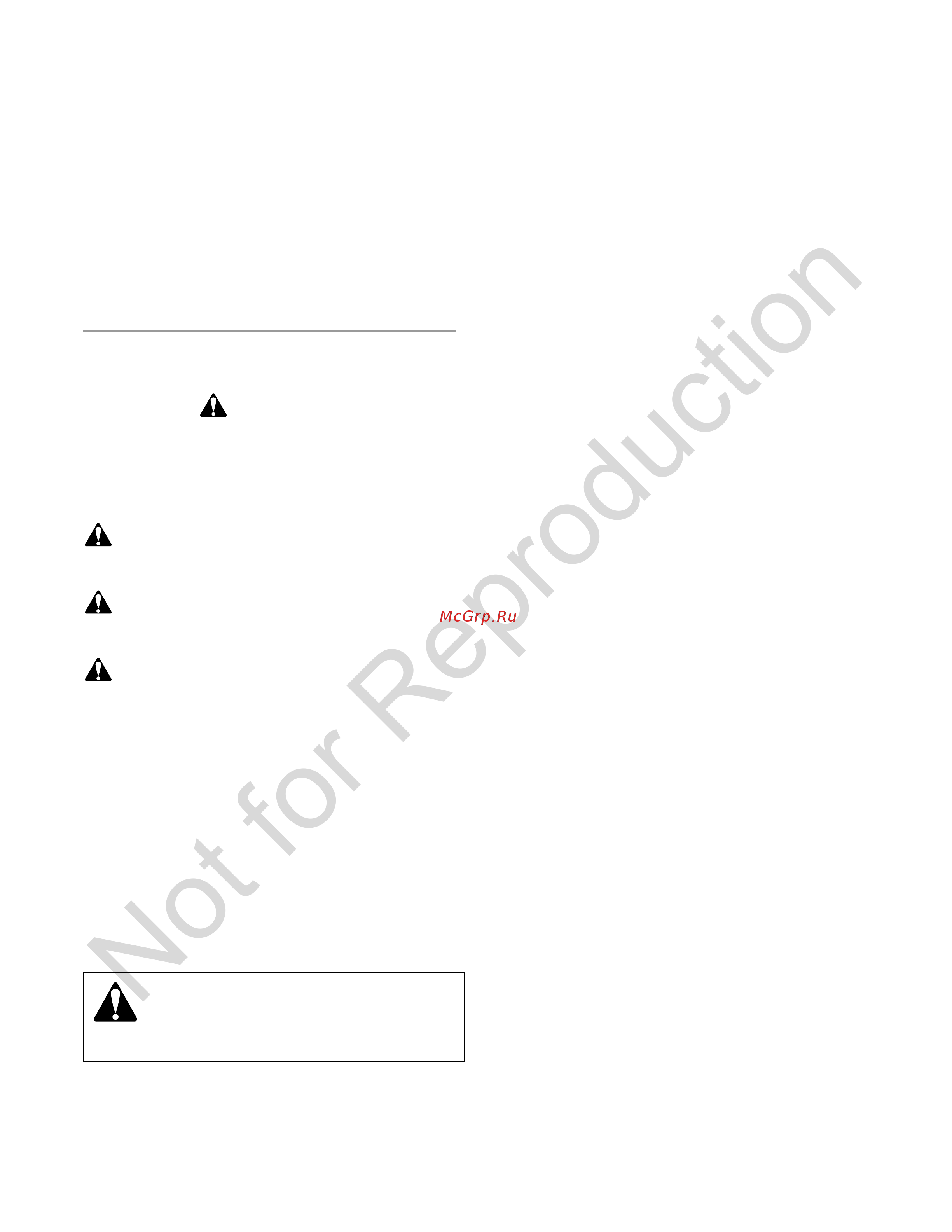 Murray MXH550 [14/216] Sikre procedurer