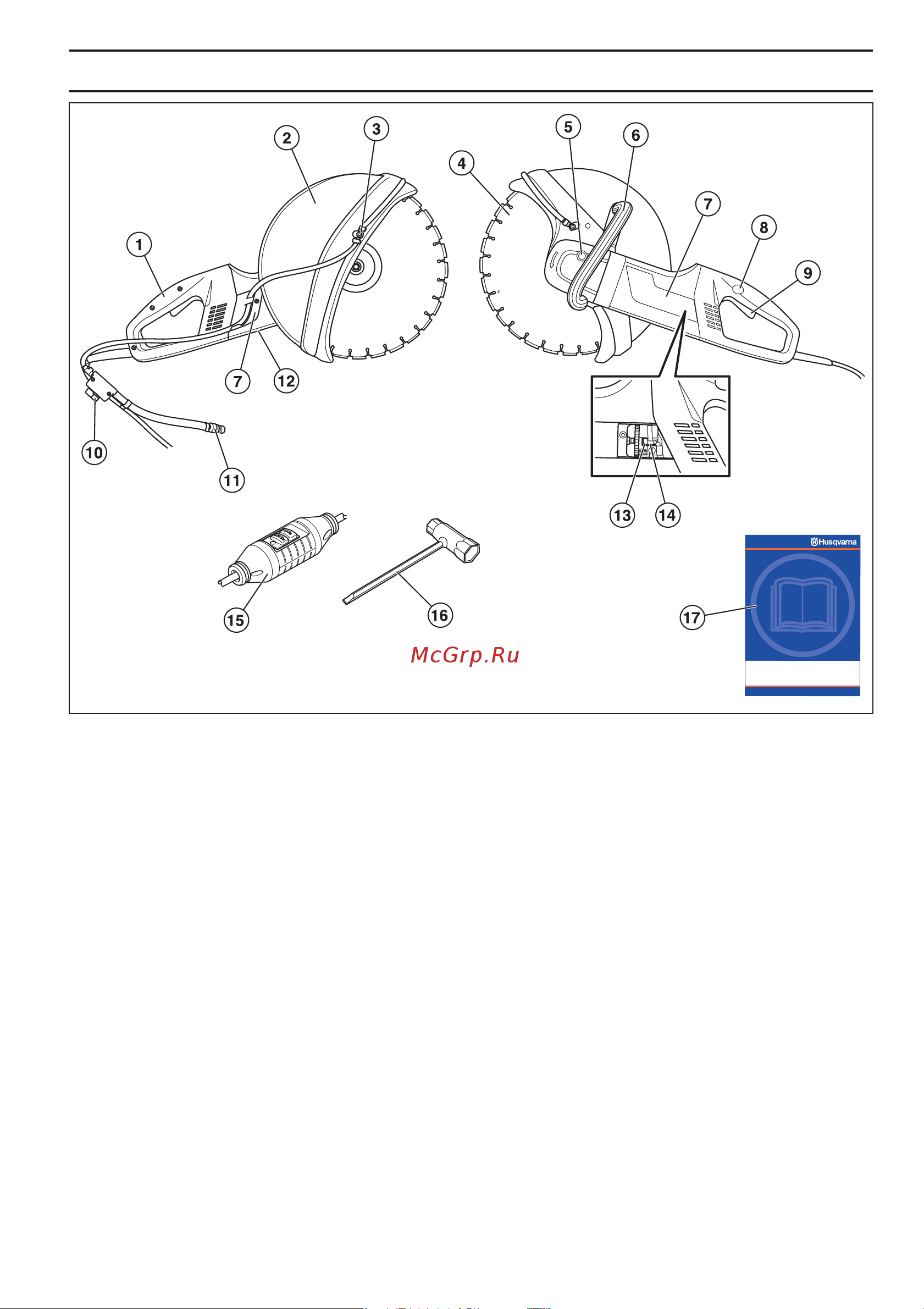 Husqvarna K3000 EL14 (WET) - II Руководство по эксплуатации онлайн [5/24] 779622