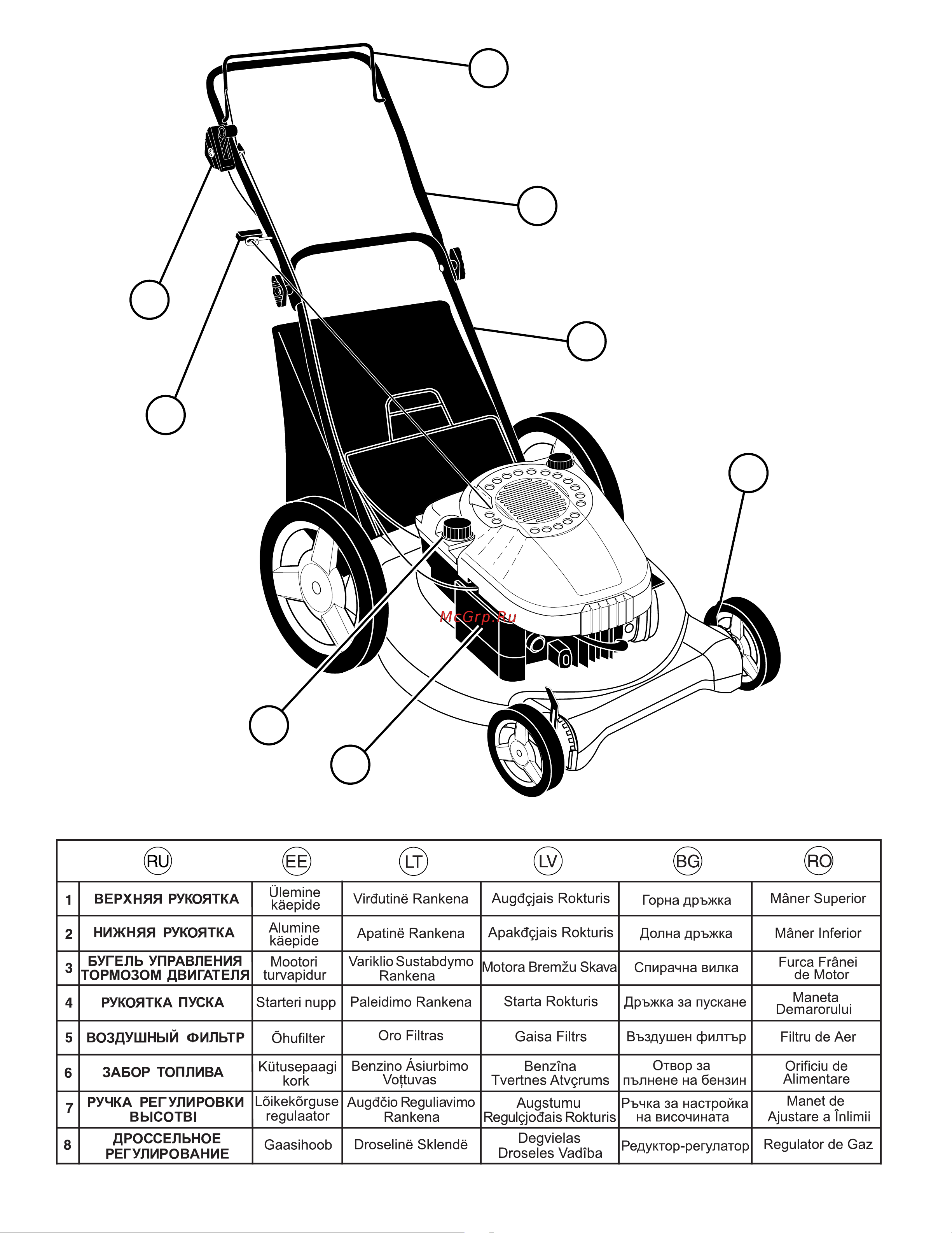 Husqvarna Royal 53 Руководство по эксплуатации онлайн [10/20] 779640
