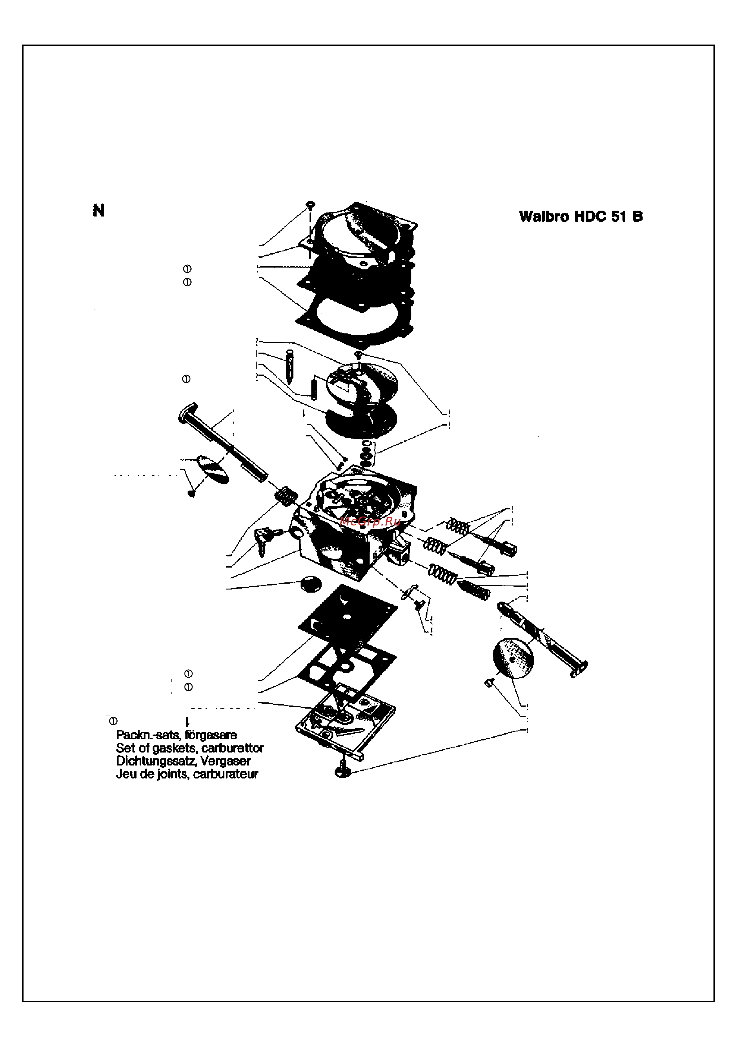 Husqvarna 444 (1984) parts Руководство по эксплуатации онлайн [6/9] 779723