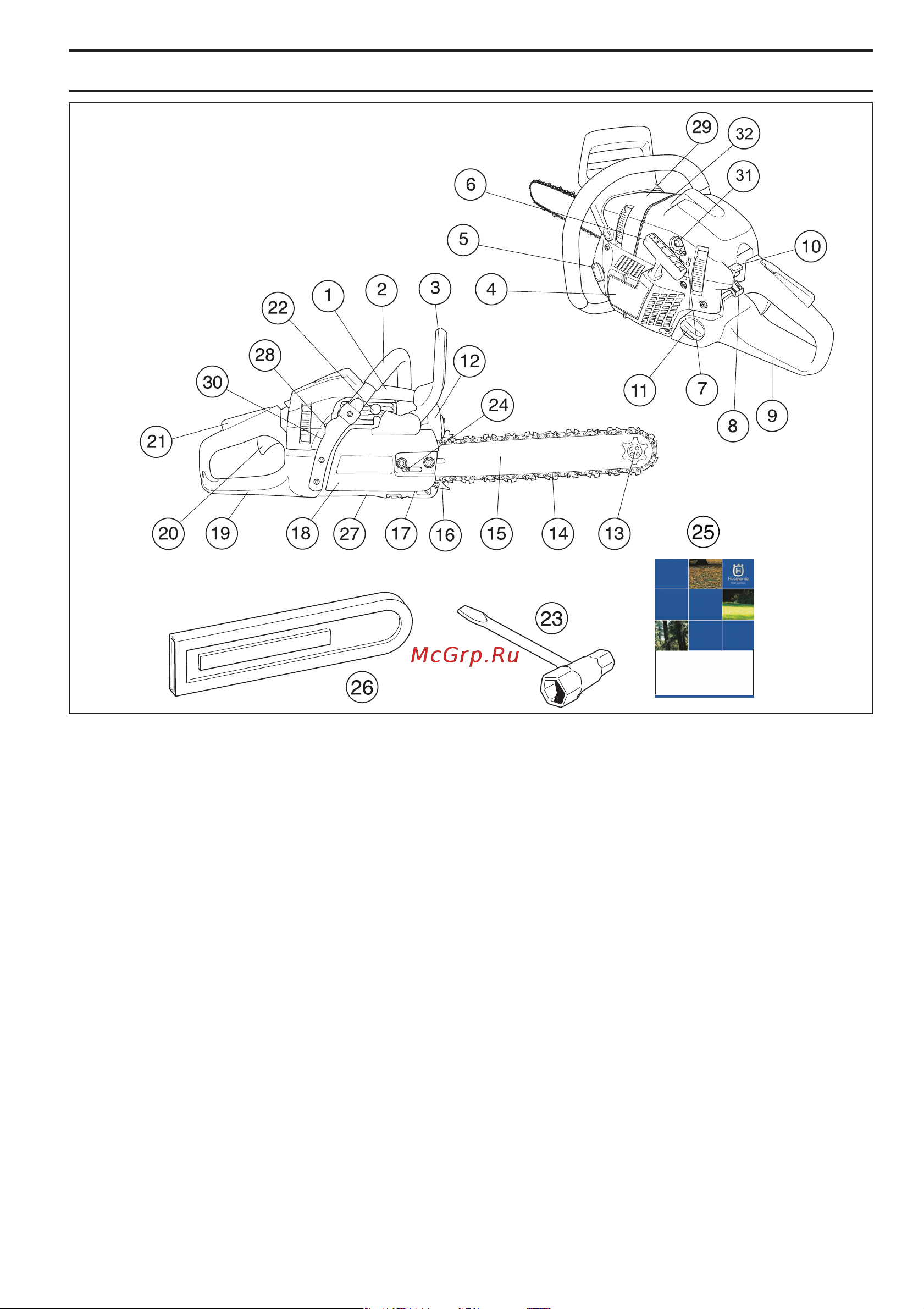 Husqvarna 353 (208) Руководство по эксплуатации онлайн [5/52] 779748