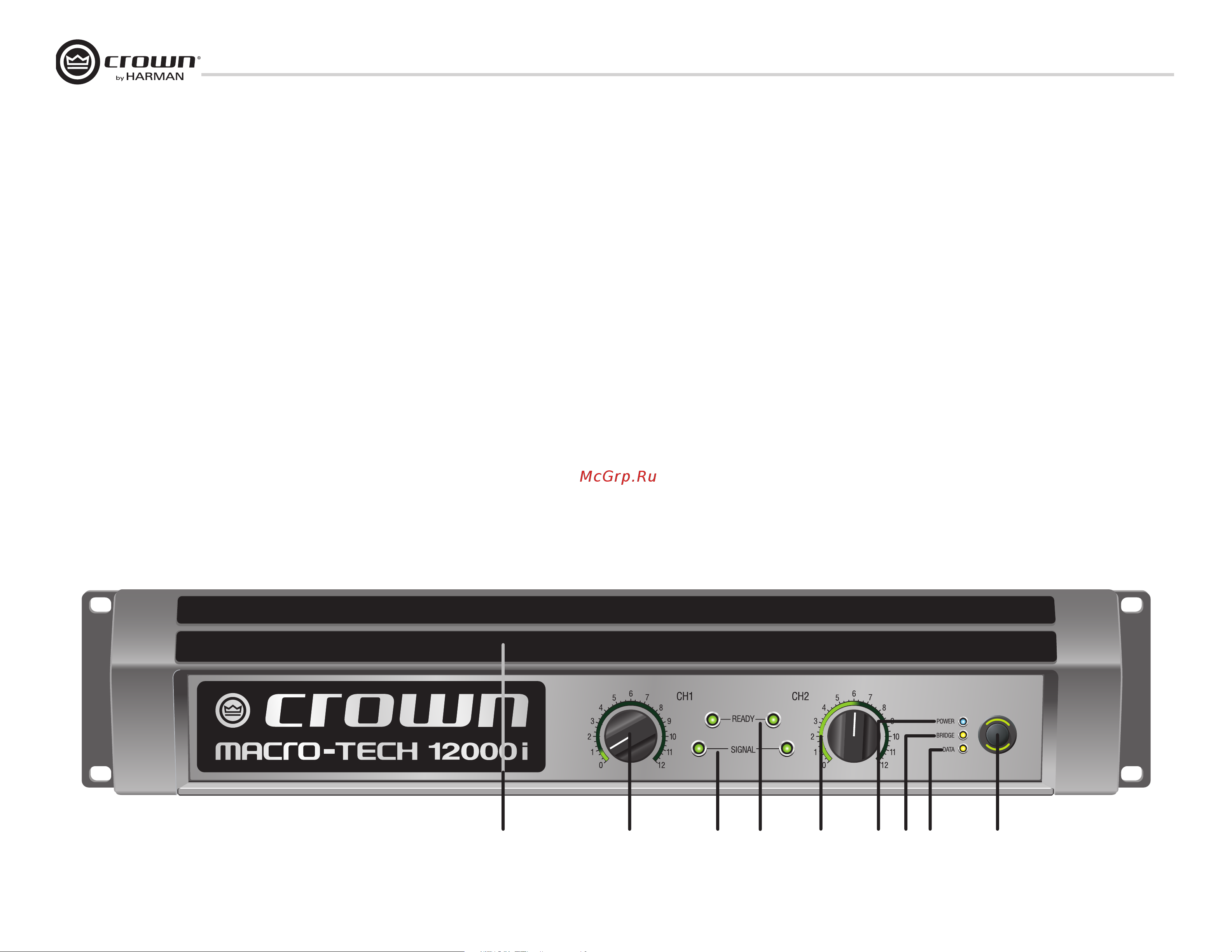 Crown MA 5000i [18/52] A b c d e f g h i