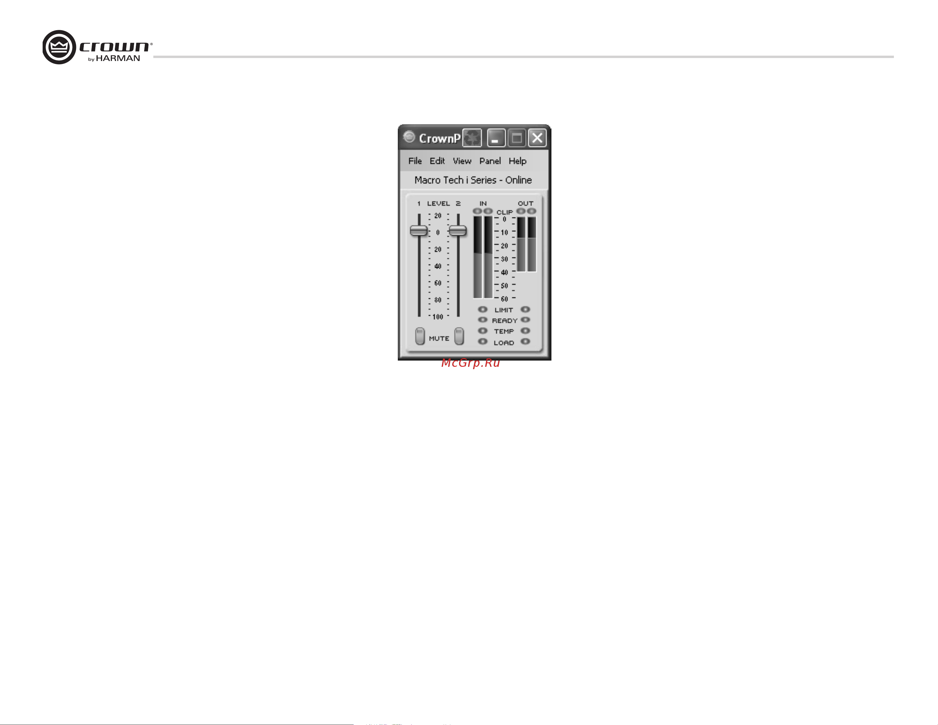 Crown MA 5000i [24/52] Control del software