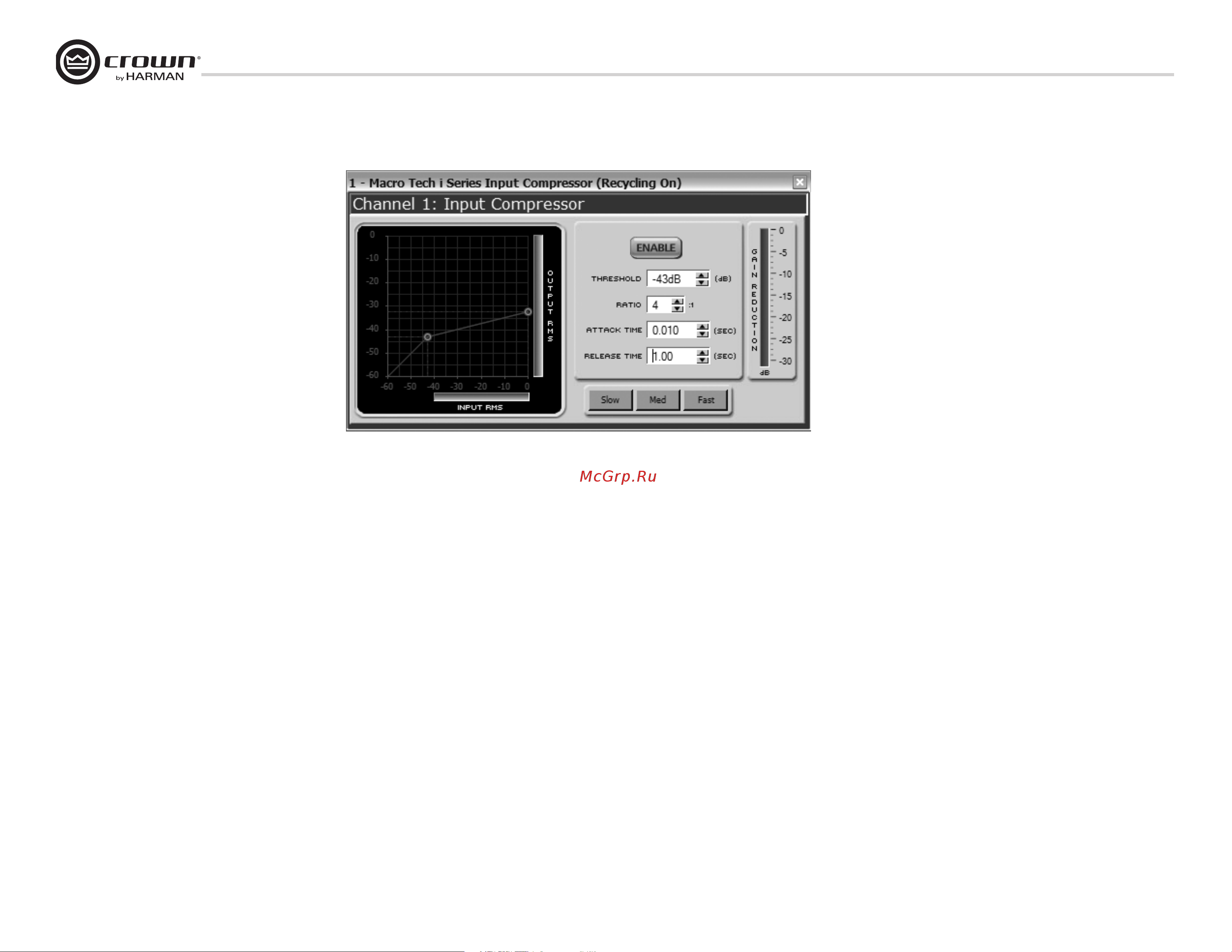 Crown MA 5000i [26/52] Control del software