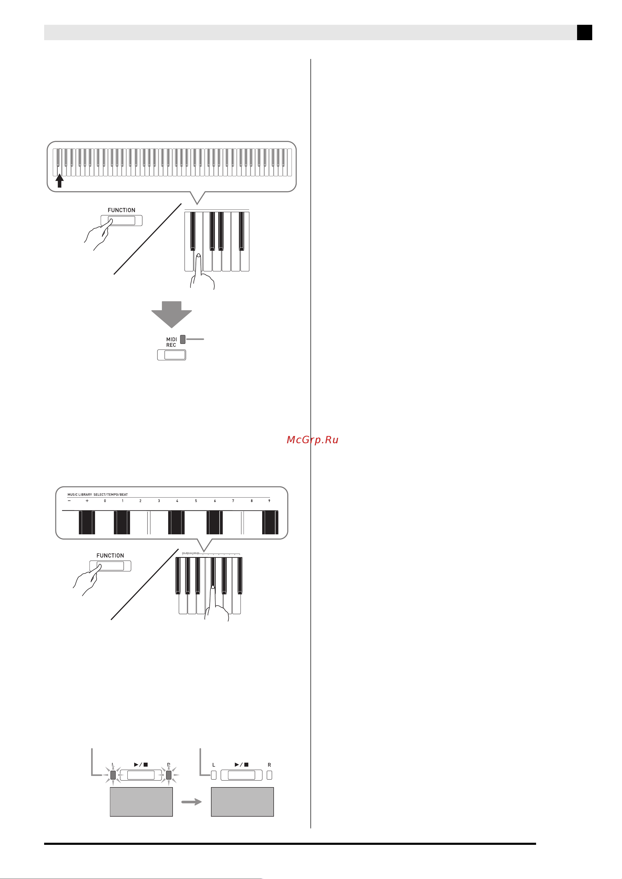 Casio Privia PX-770 BN [40/63] Нажать на кнопку a