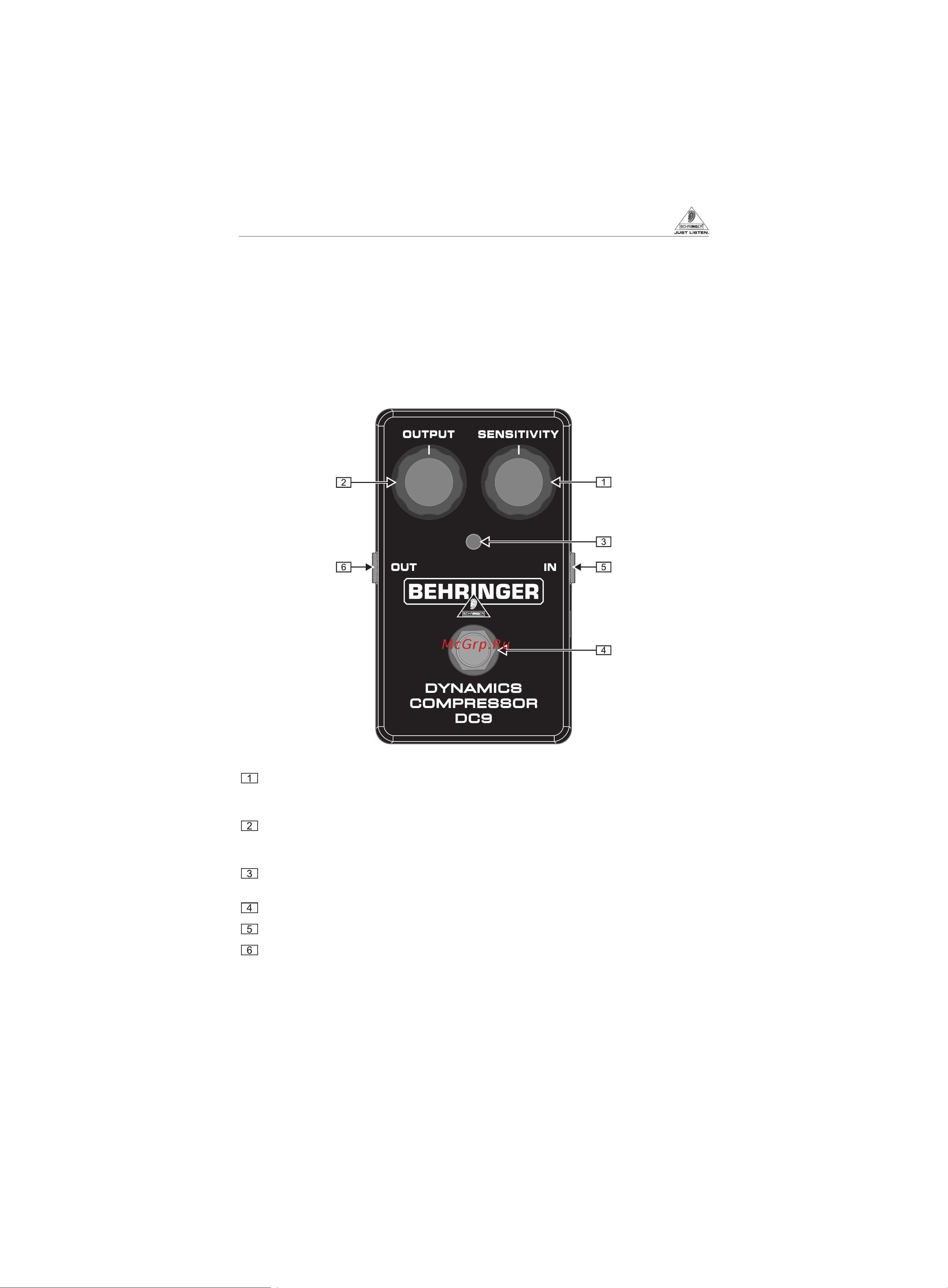 Behringer DC9 Руководство по эксплуатации онлайн