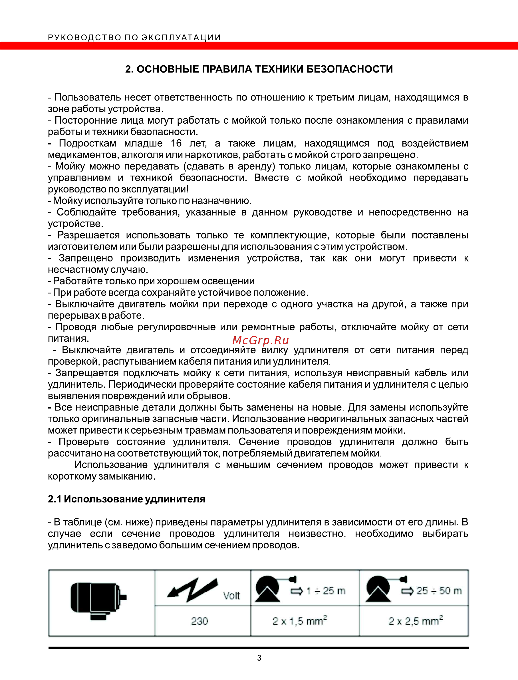 Elitech М 1800РКС Руководство по эксплуатации онлайн [3/10] 779897
