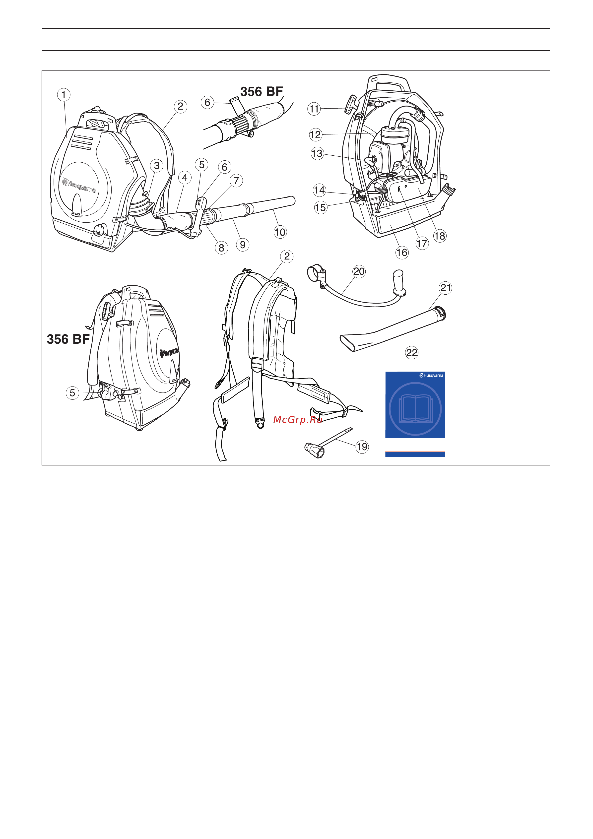 Husqvarna 356 ВTx X-TORQ [10/24] Òî åñòü òî íà ñäóâàòåëå