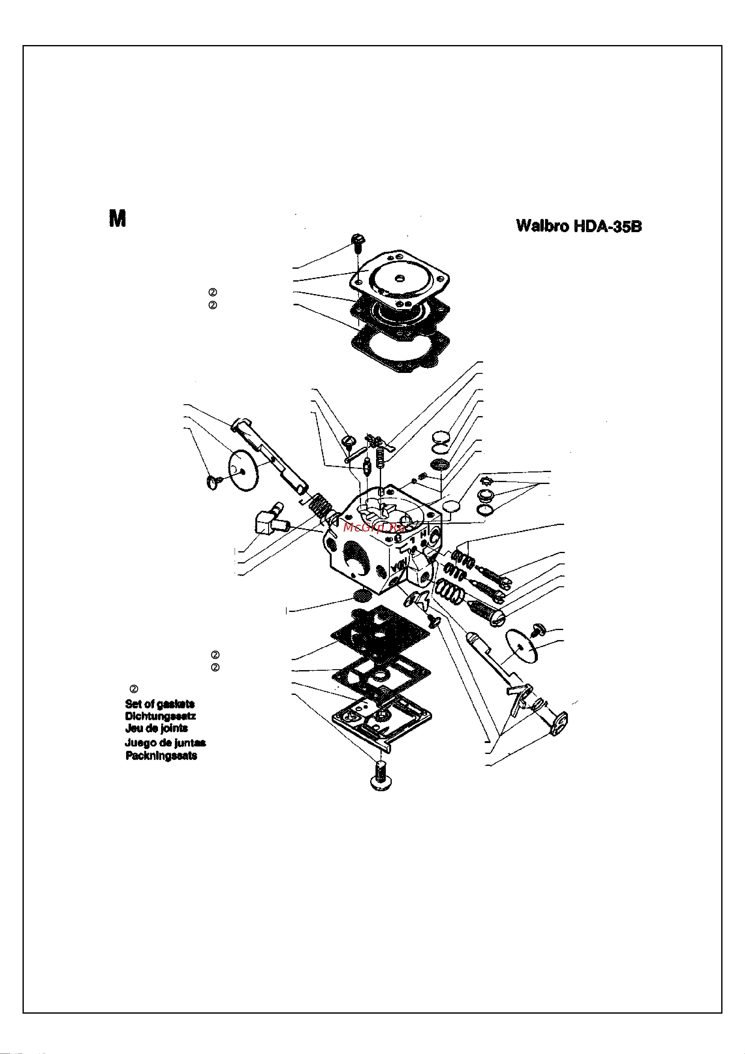 Husqvarna 254 (1992) parts Руководство по эксплуатации онлайн [8/9] 779967