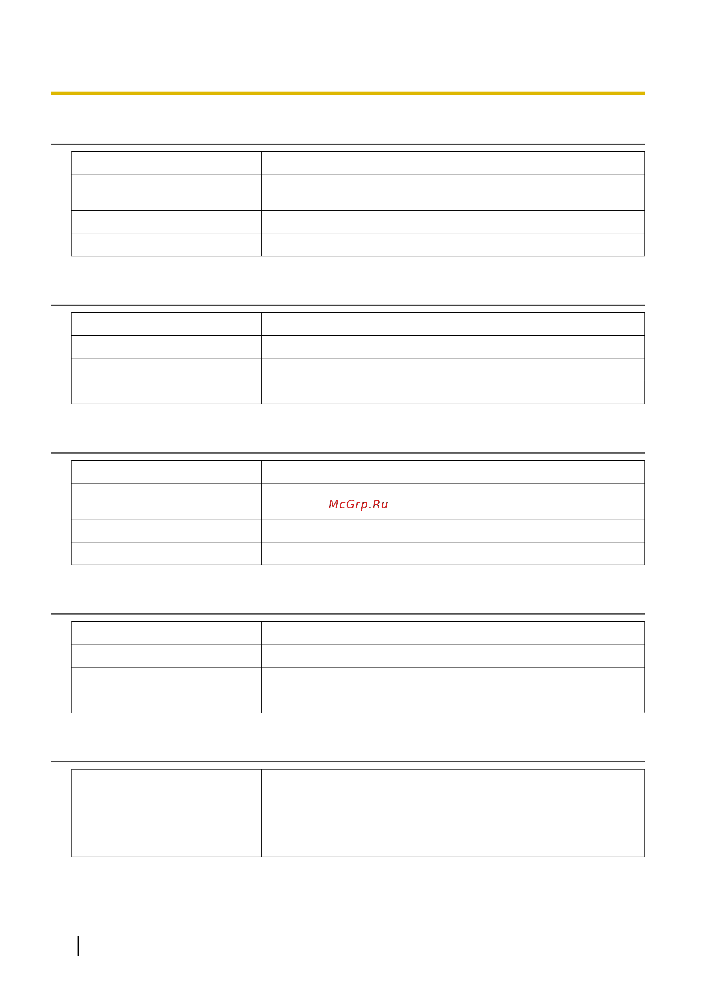 Panasonic KX-HDV130RU [300/340] Bell_core_pattern1_timing